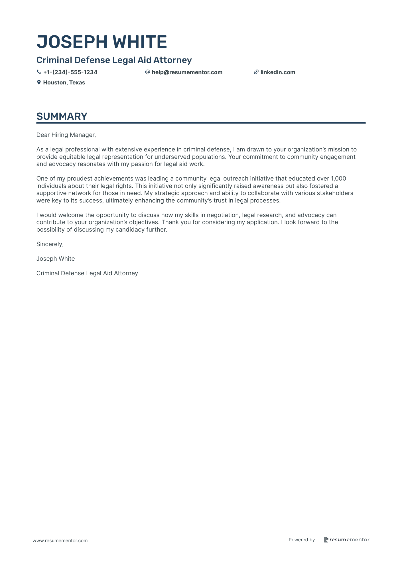 Criminal Defense Legal Aid Attorney