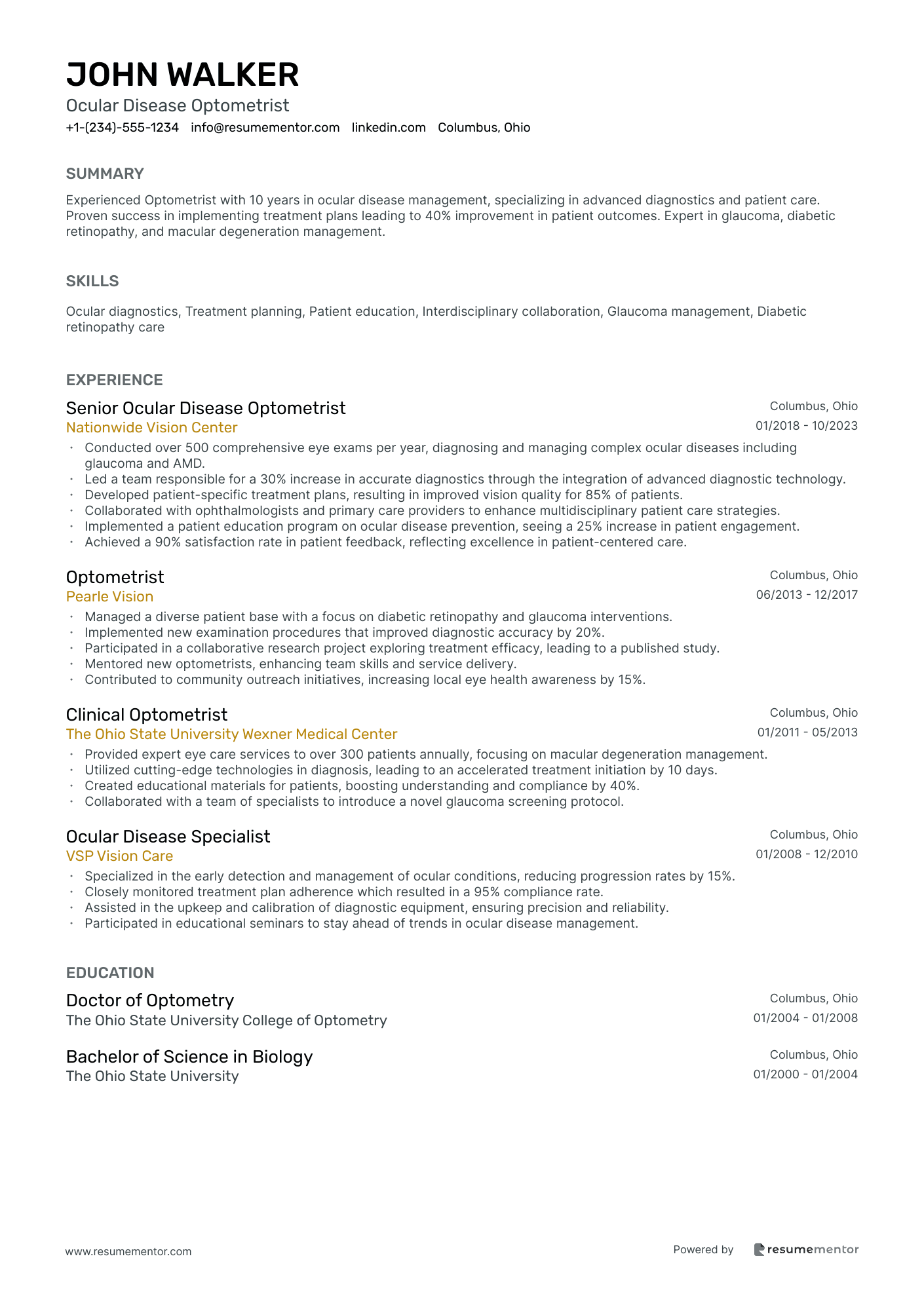 Ocular Disease Optometrist