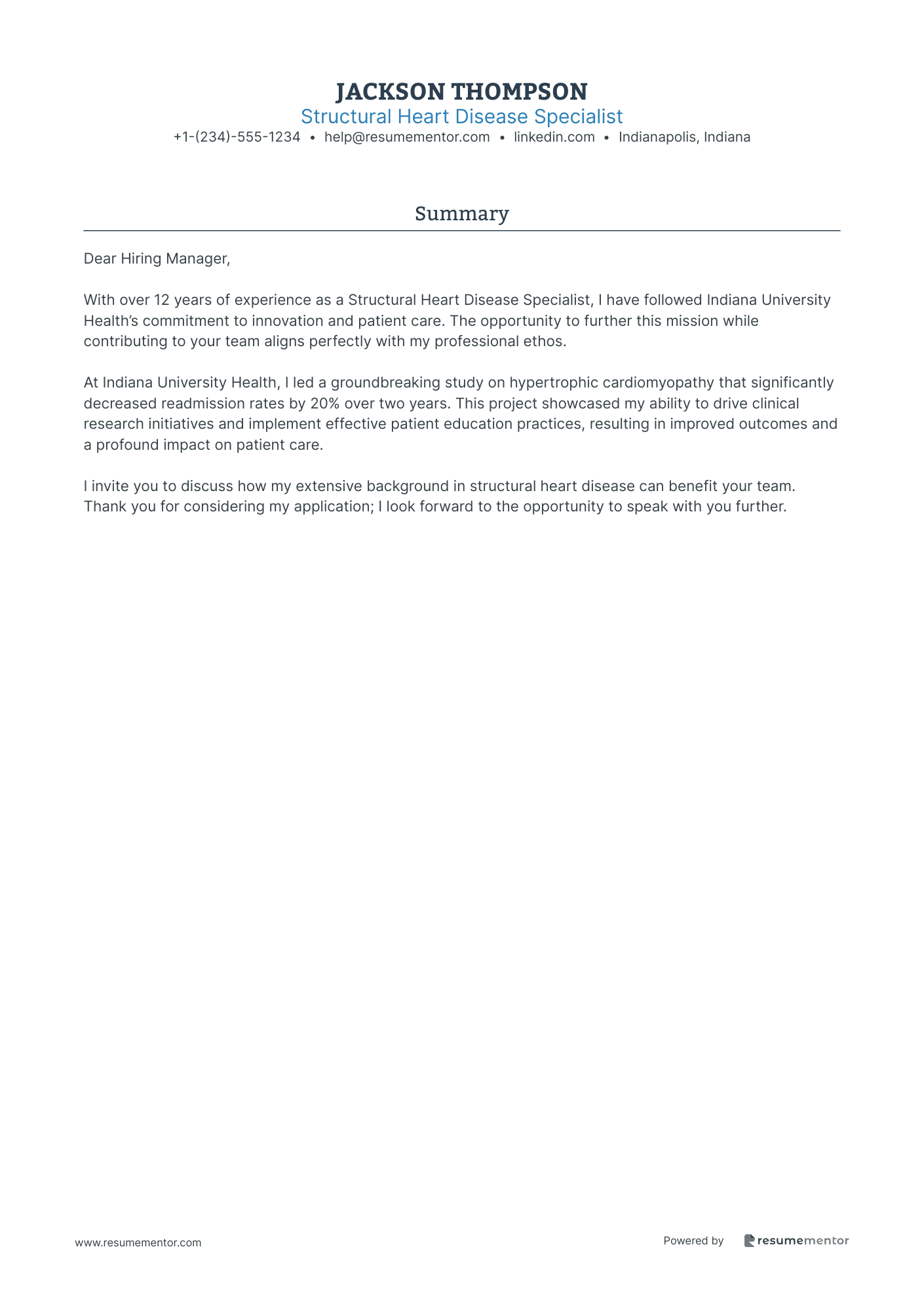 Structural Heart Disease Specialist