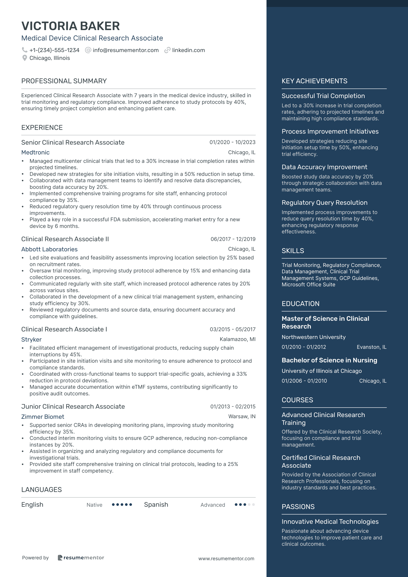 Medical Device Clinical Research Associate
