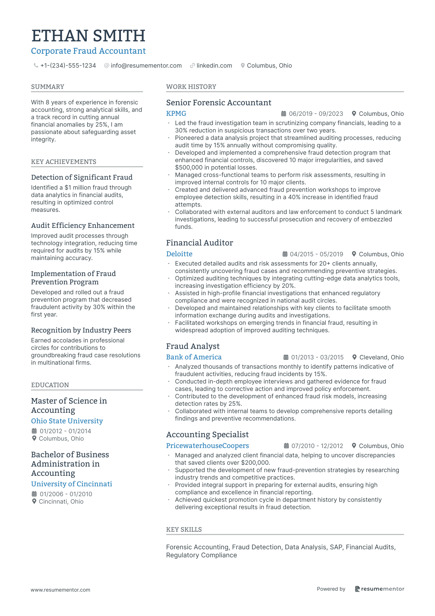 Corporate Fraud Accountant