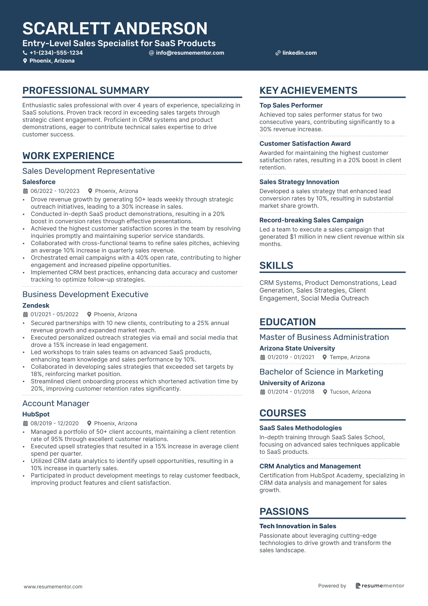 Entry Level Sales Specialist for SaaS Products