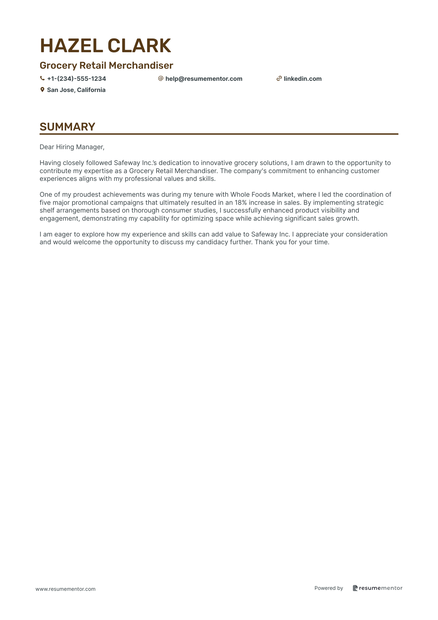Grocery Retail Merchandiser