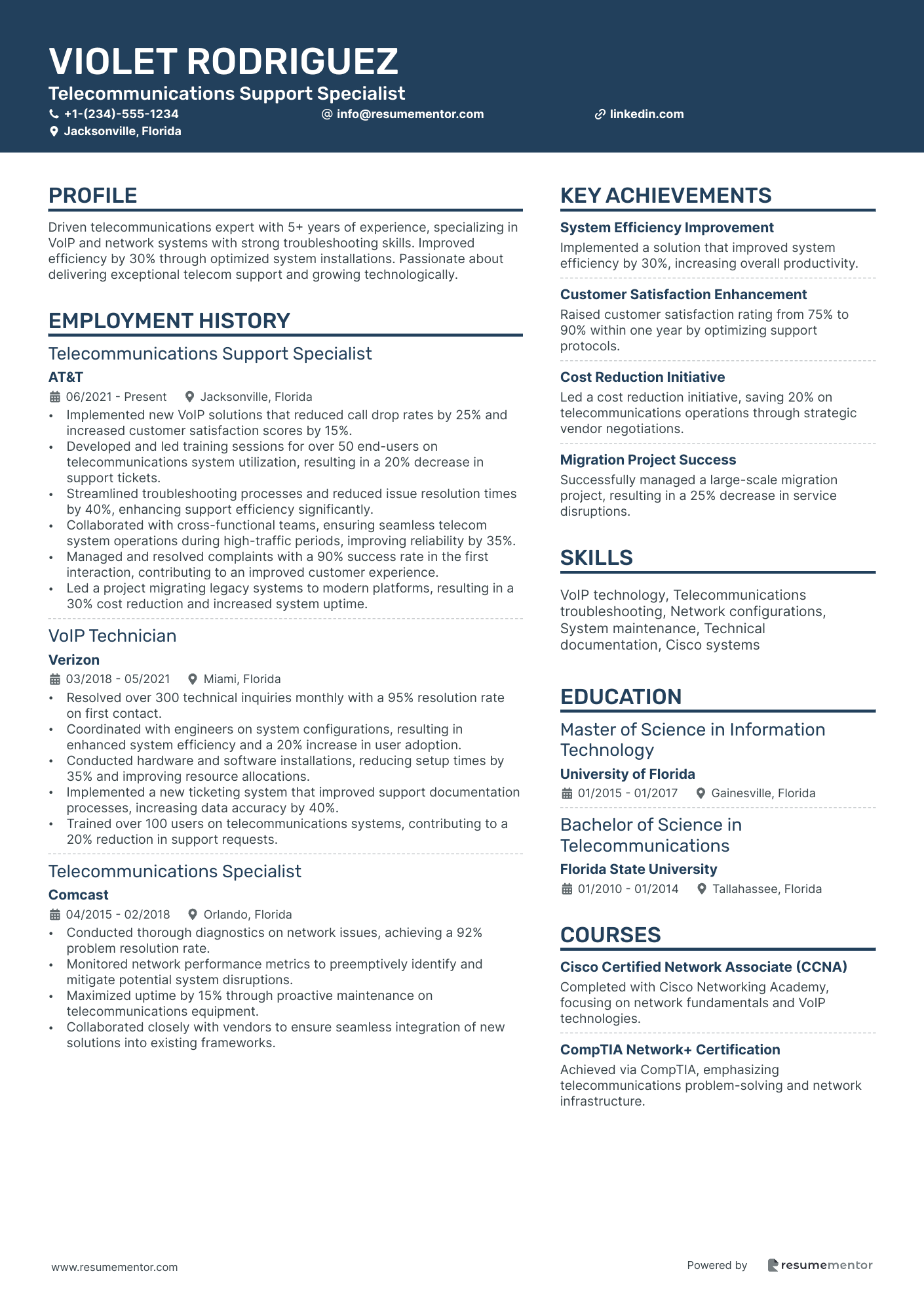 Telecommunications Support Specialist