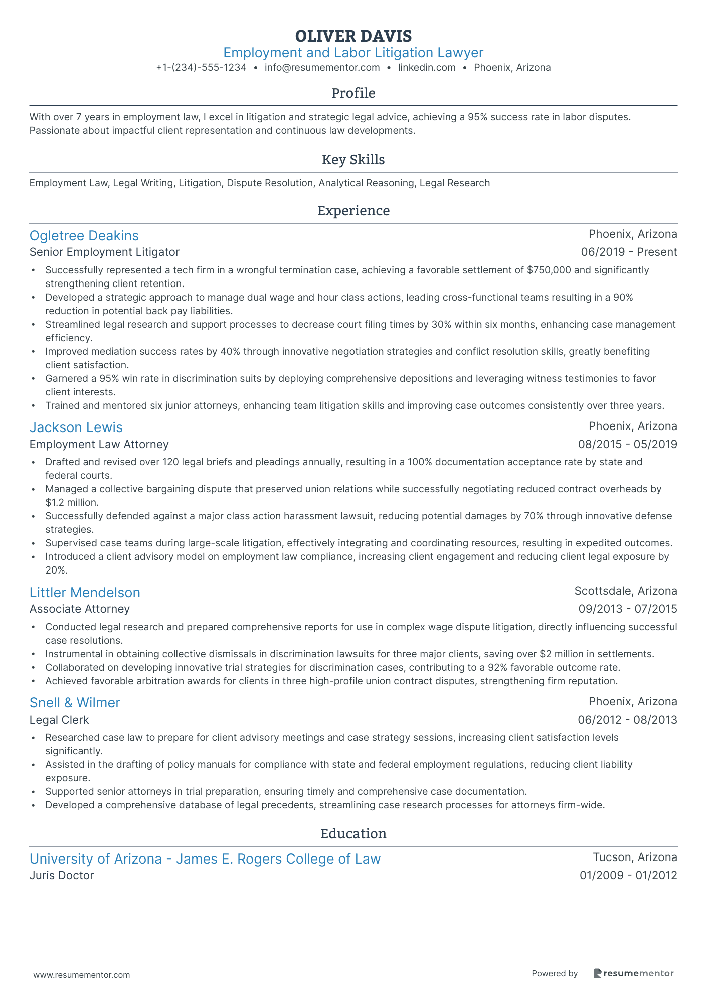 Employment and Labor Litigation Lawyer