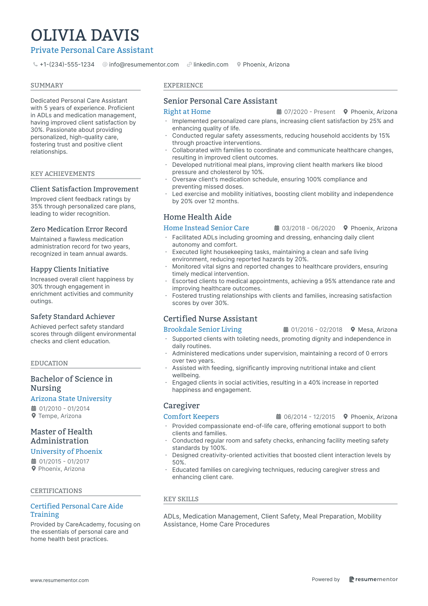 Private Personal Care Assistant