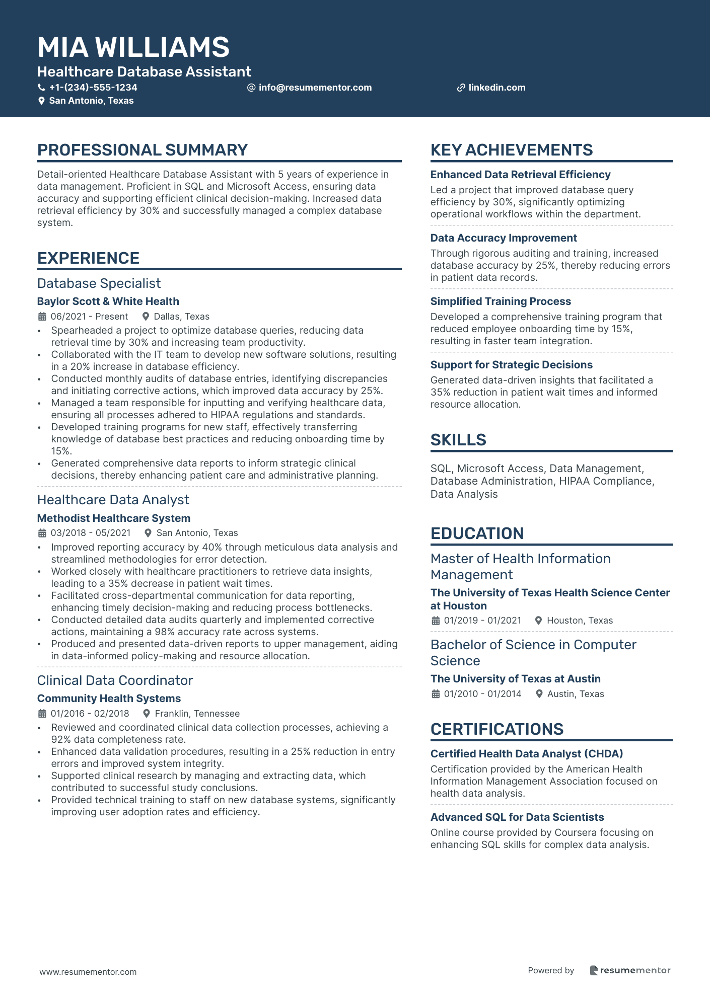 Healthcare Database Assistant