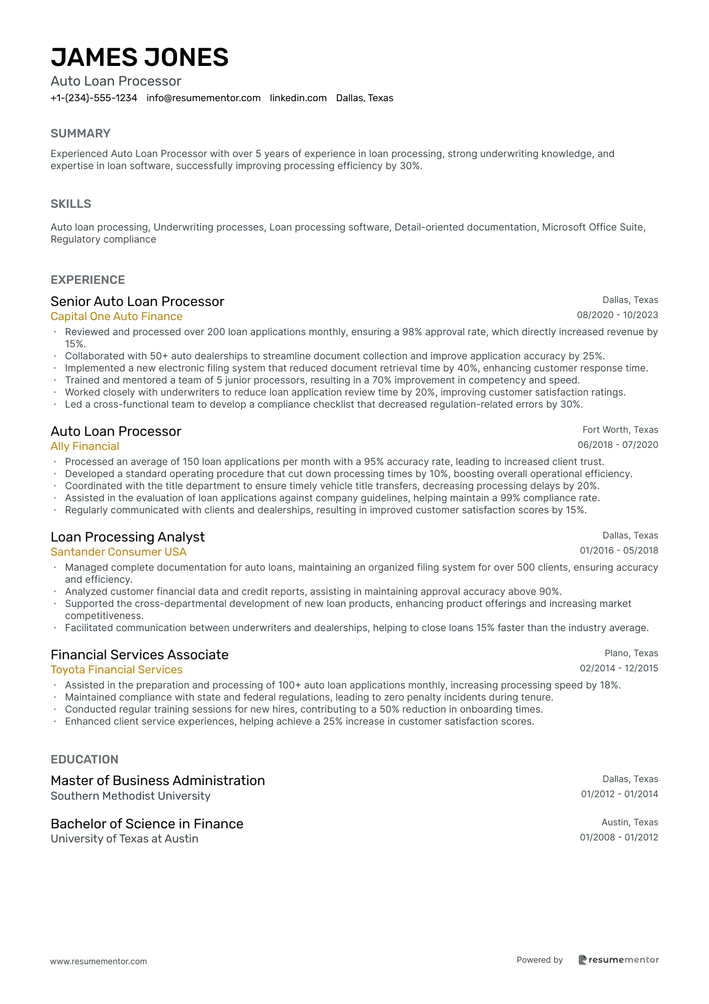 Auto Loan Processor