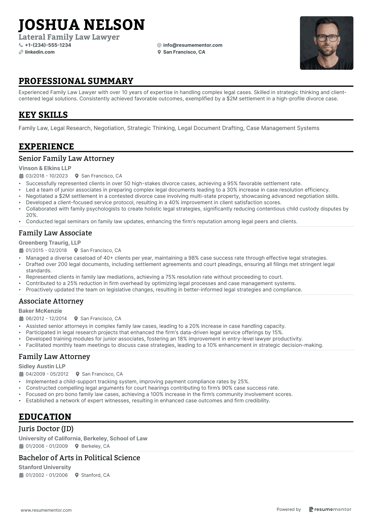 Lateral Family Law Lawyer