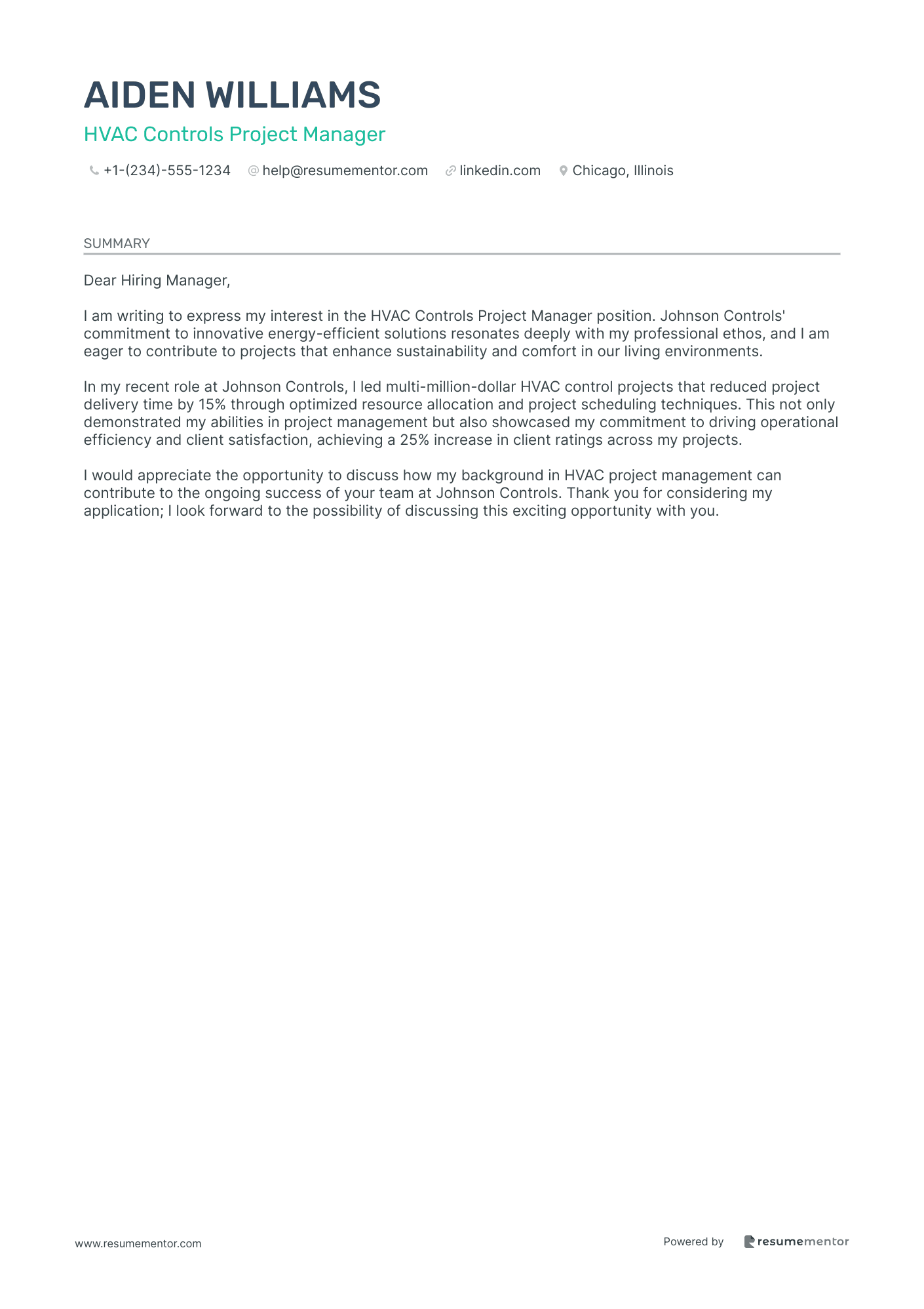 HVAC Controls Project Manager