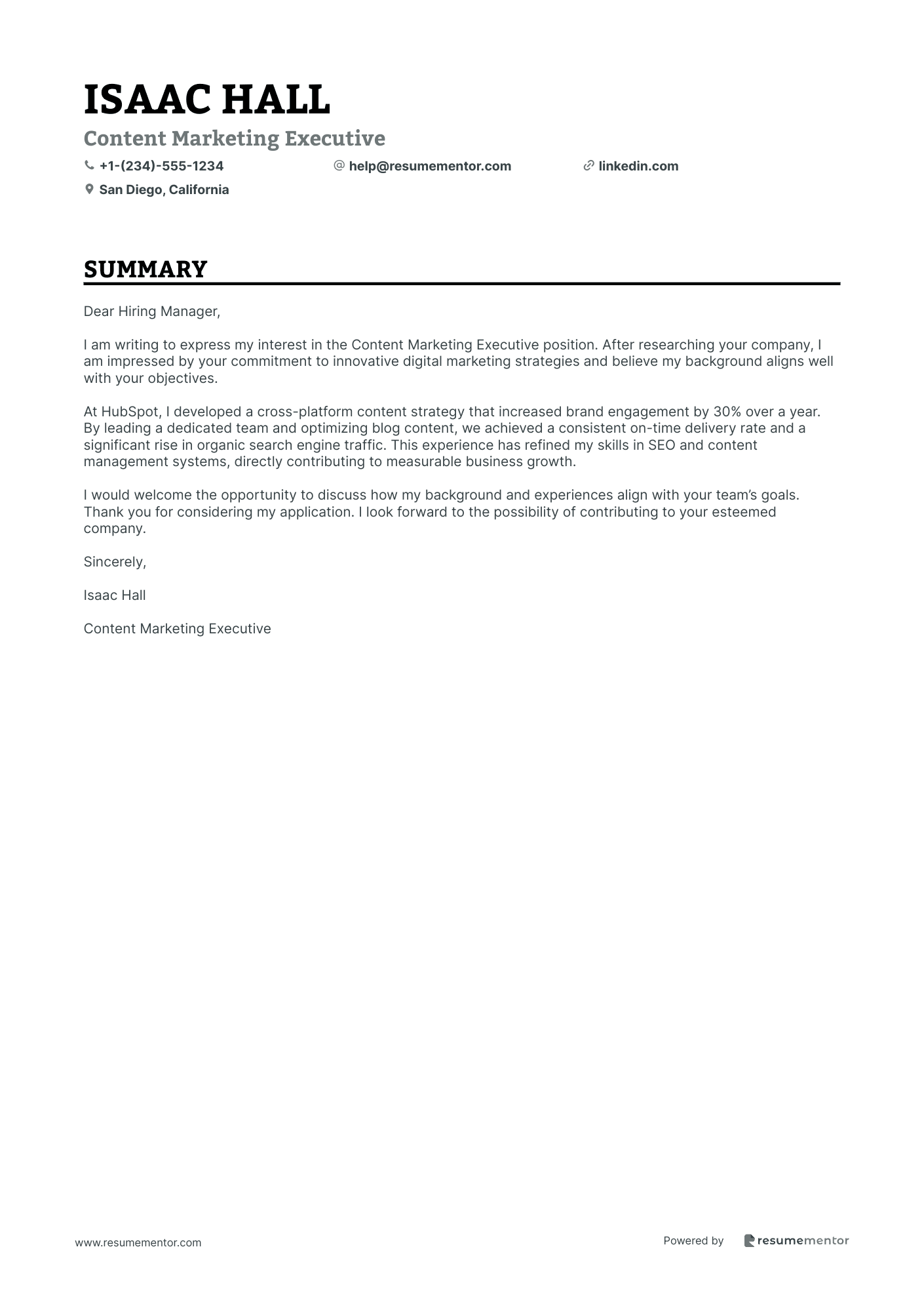 Content Marketing Executive