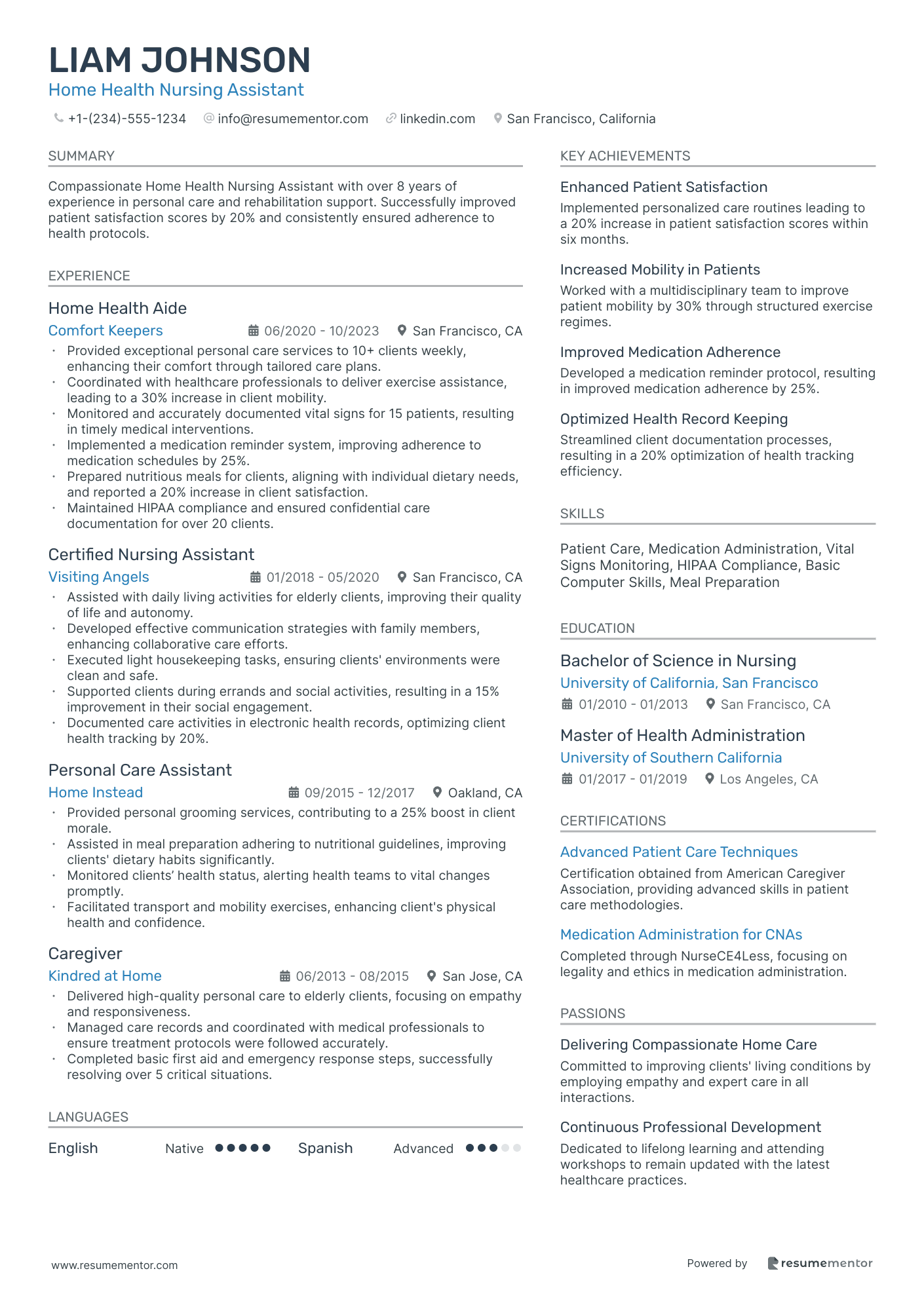 Home Health Nursing Assistant