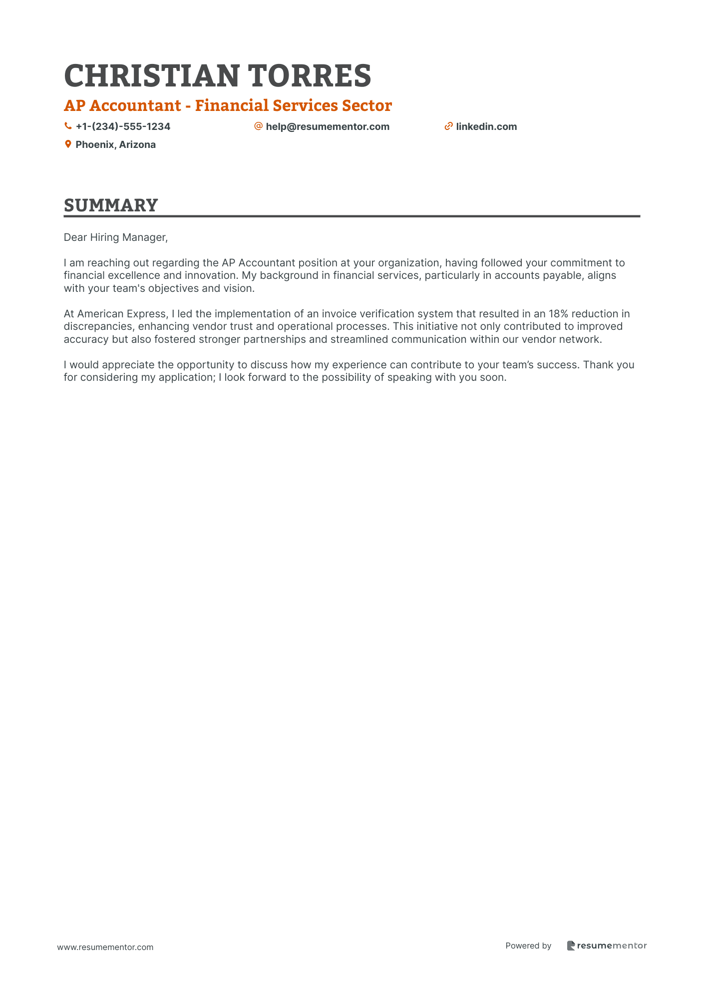 AP Accountant   Financial Services Sector