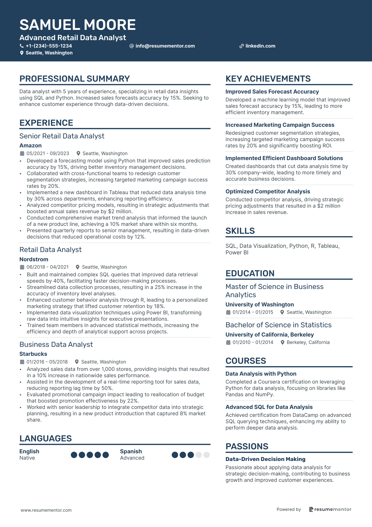 Advanced Retail Data Analyst
