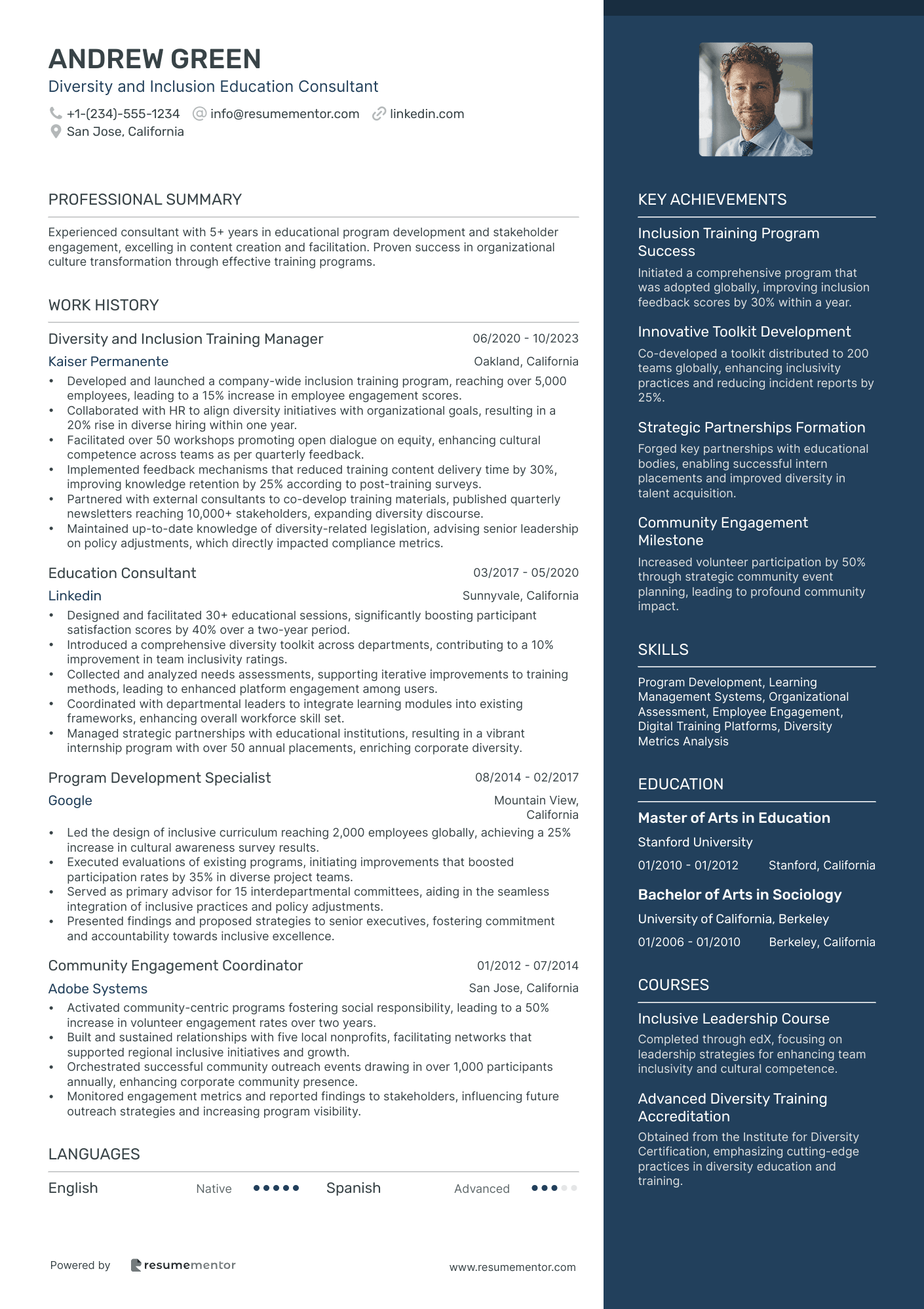 Diversity and Inclusion Education Consultant