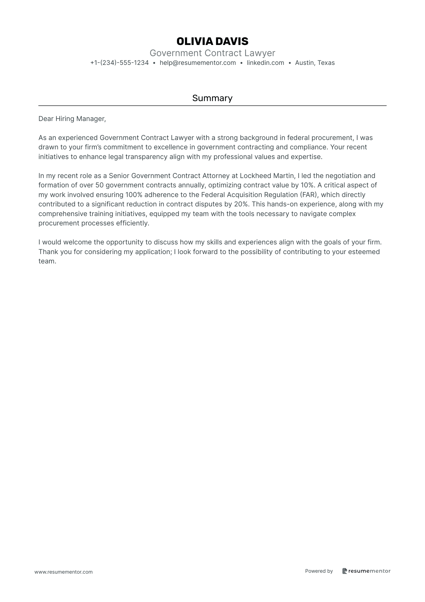 Government Contract Lawyer