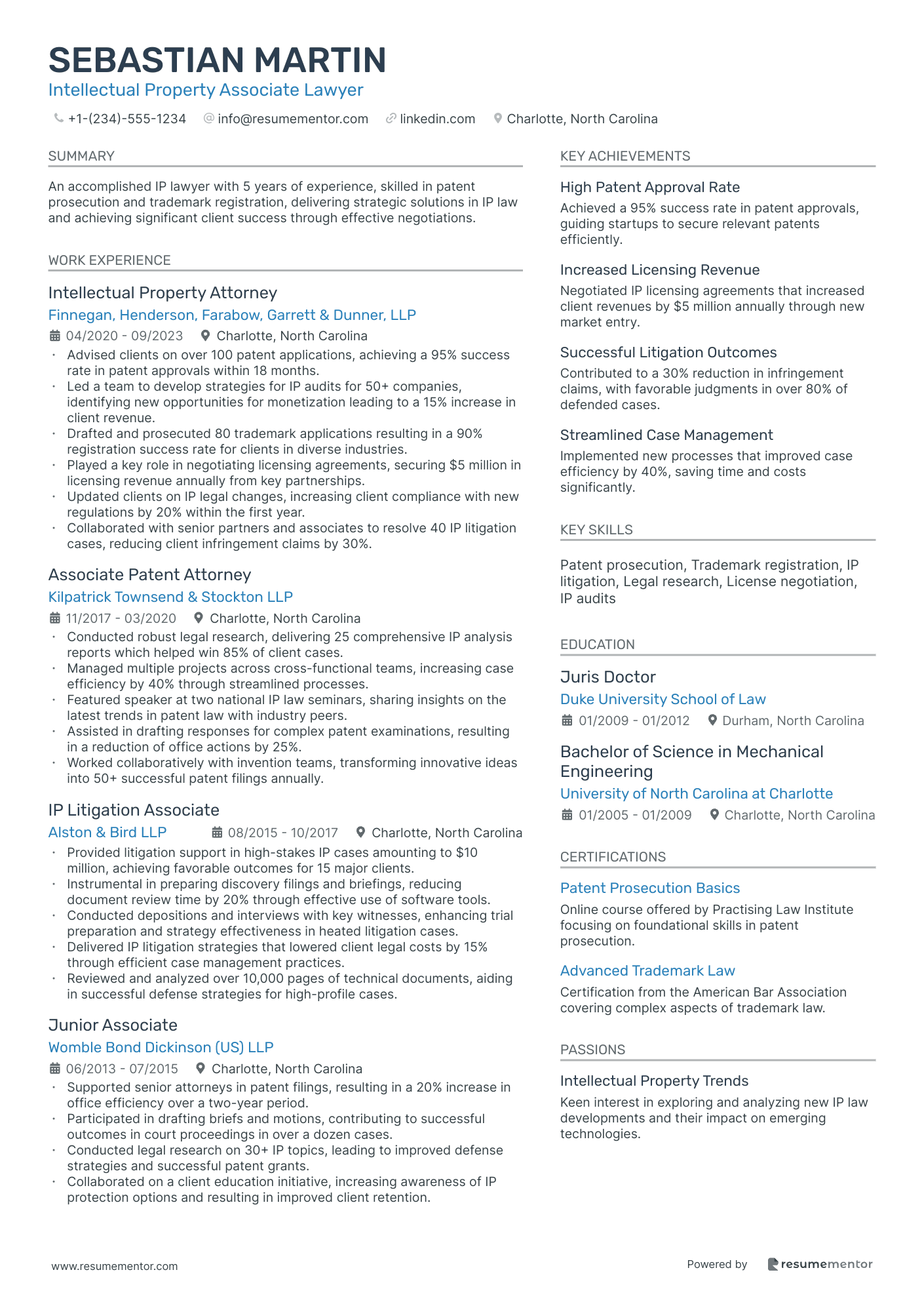 Intellectual Property Associate Lawyer