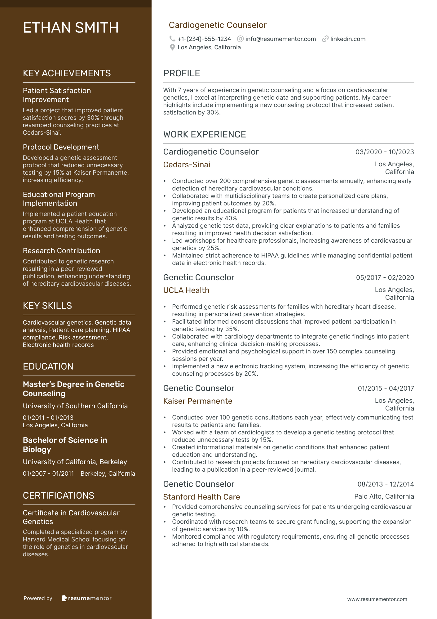 Cardiogenetic Counselor