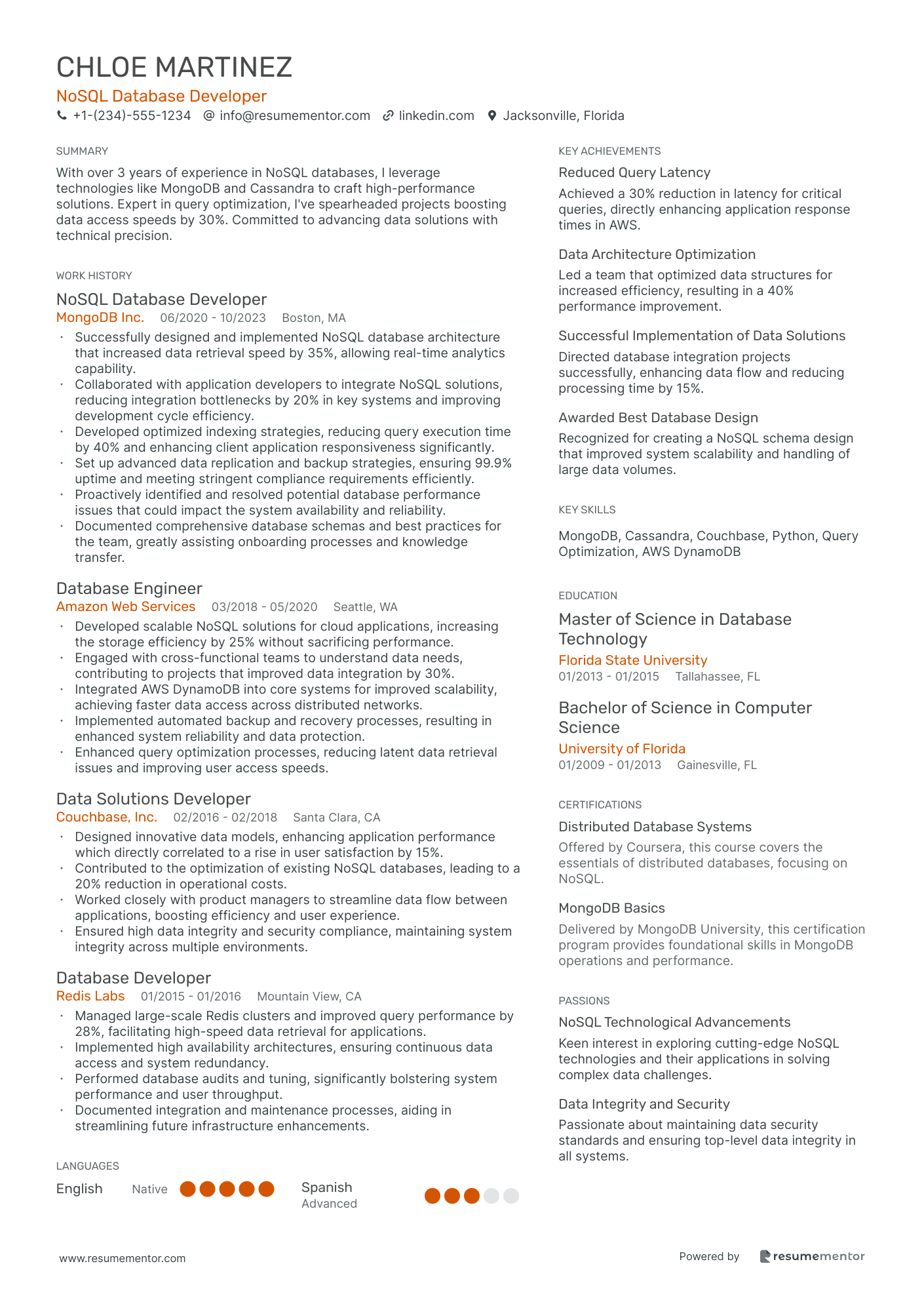 NoSQL Database Developer