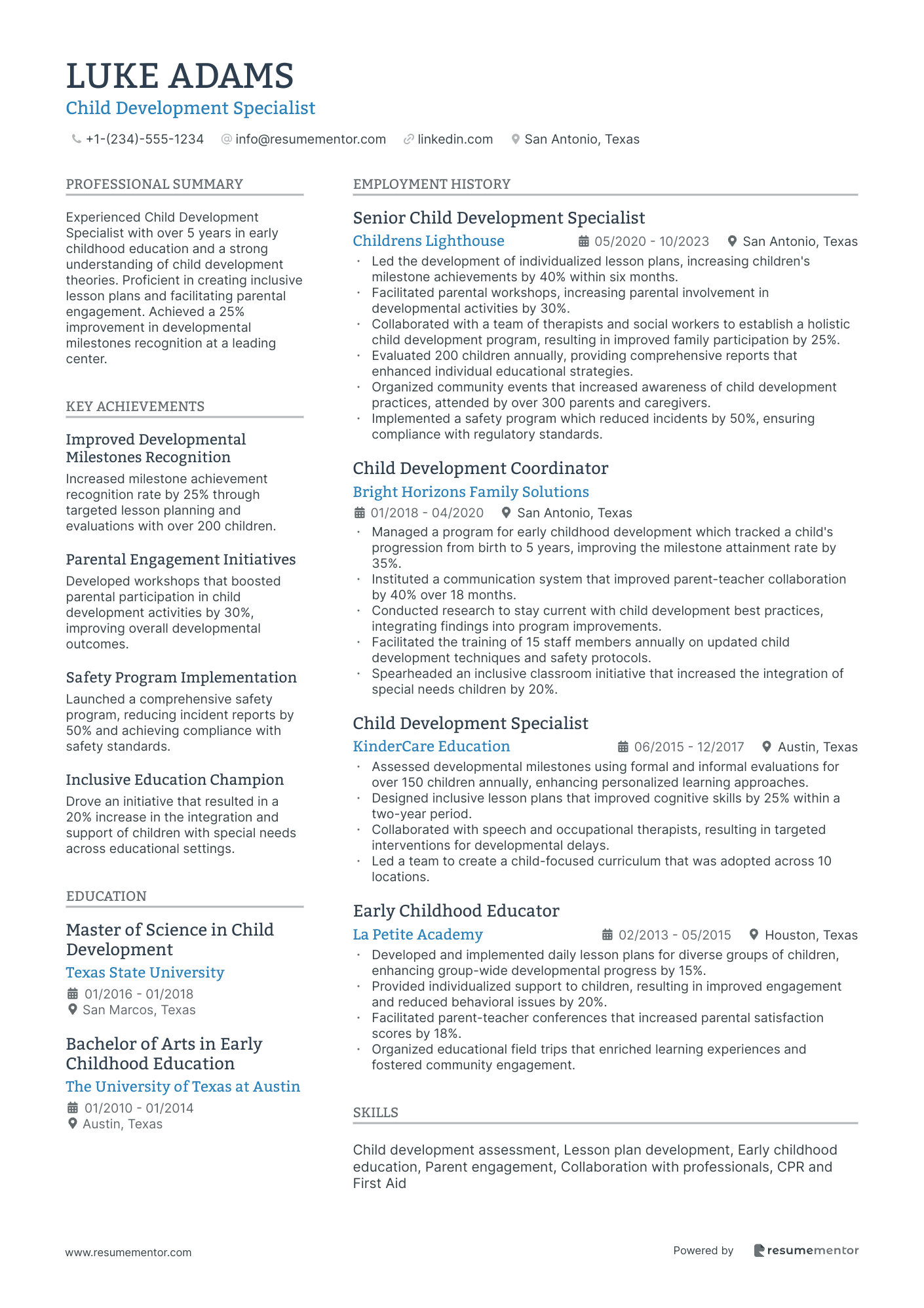 Child Development Specialist