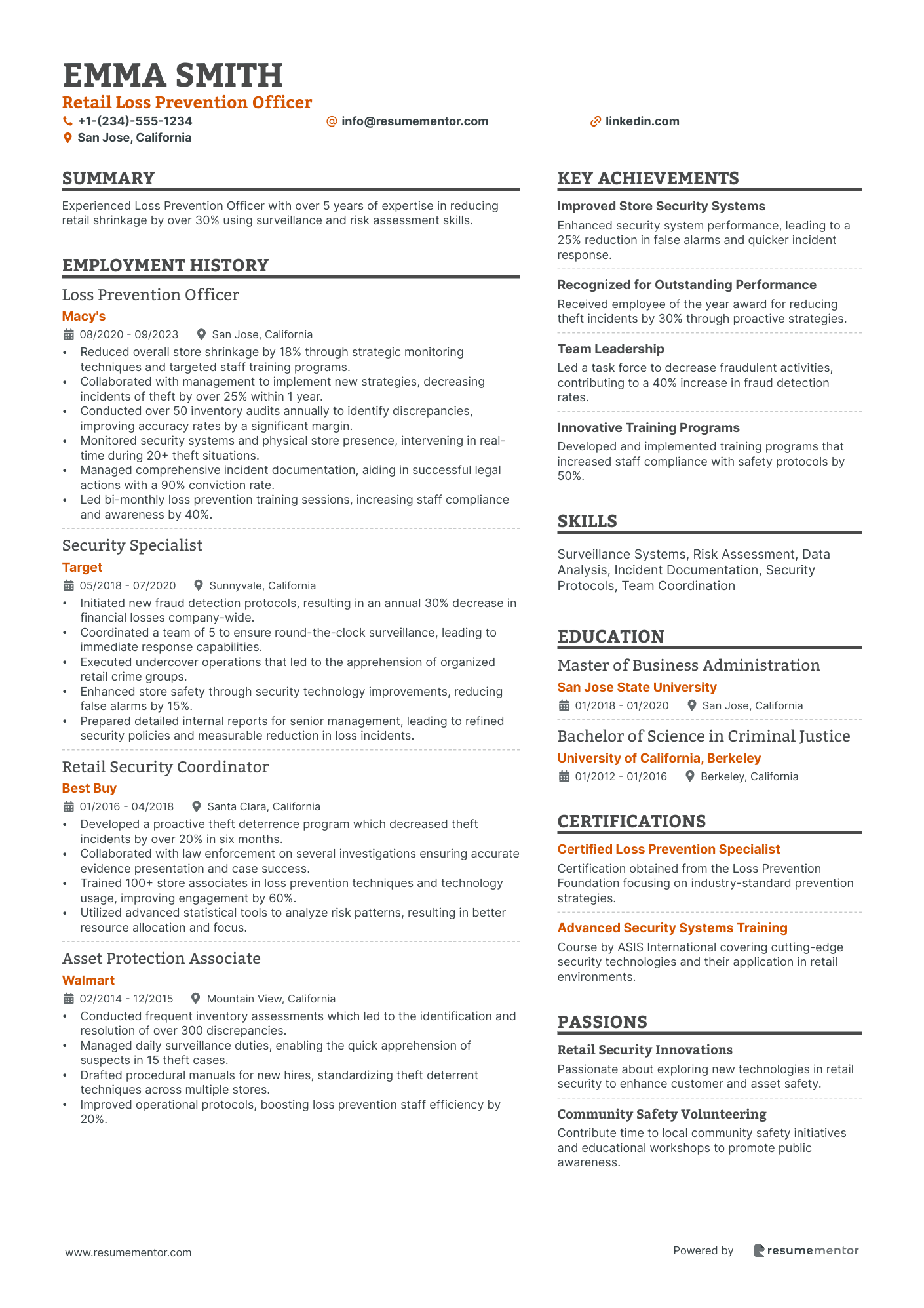 Retail Loss Prevention Officer
