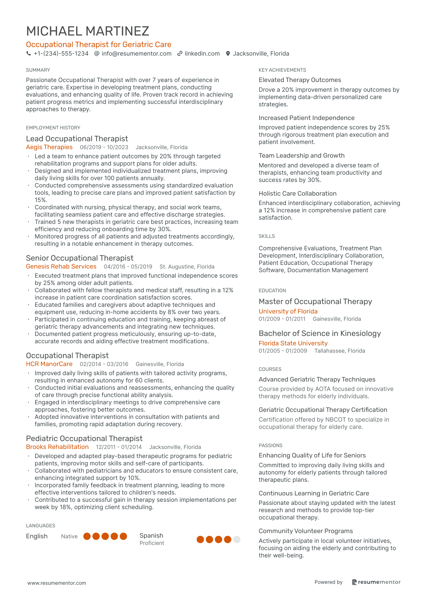 Occupational Therapist for Geriatric Care