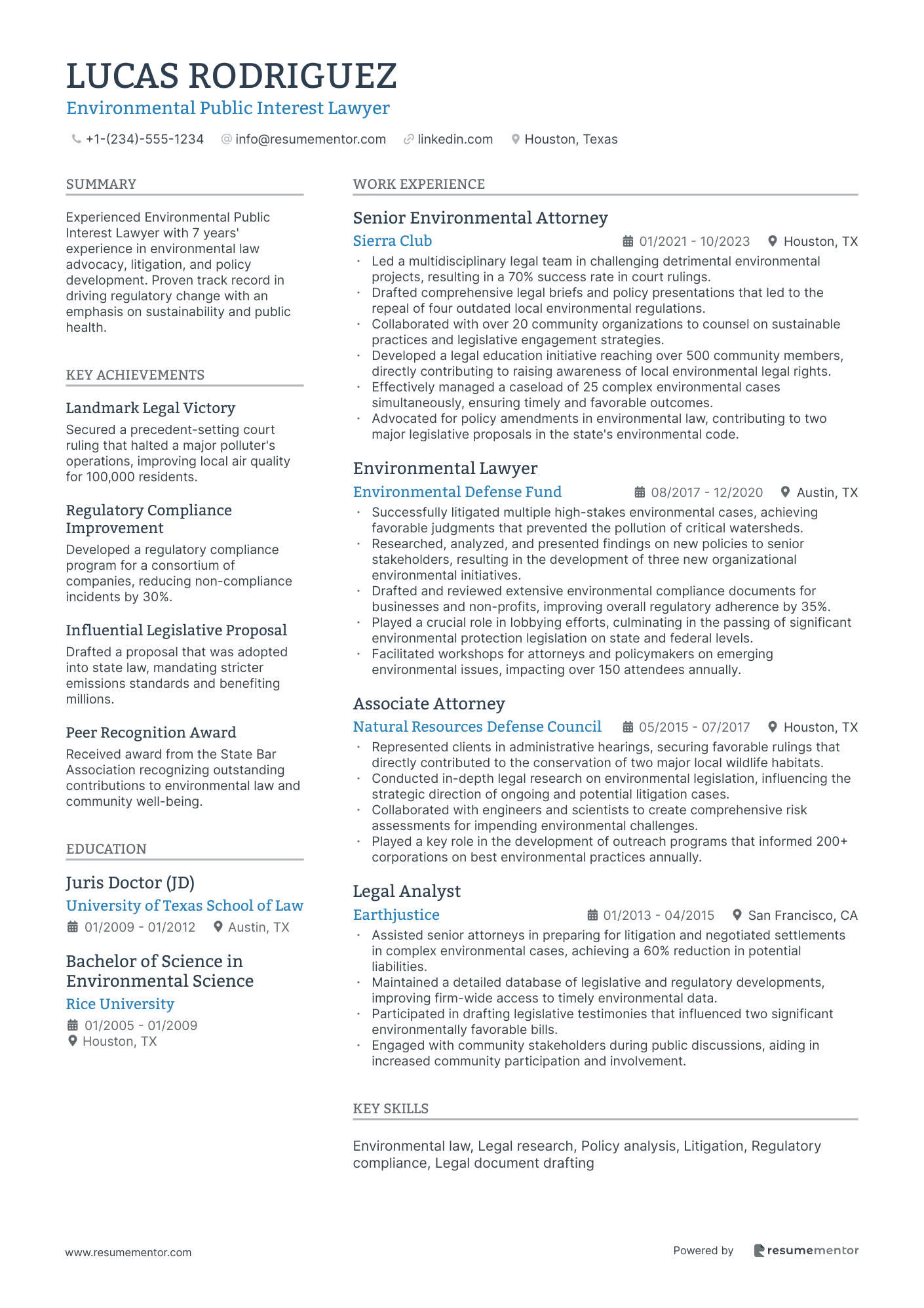 Environmental Public Interest Lawyer