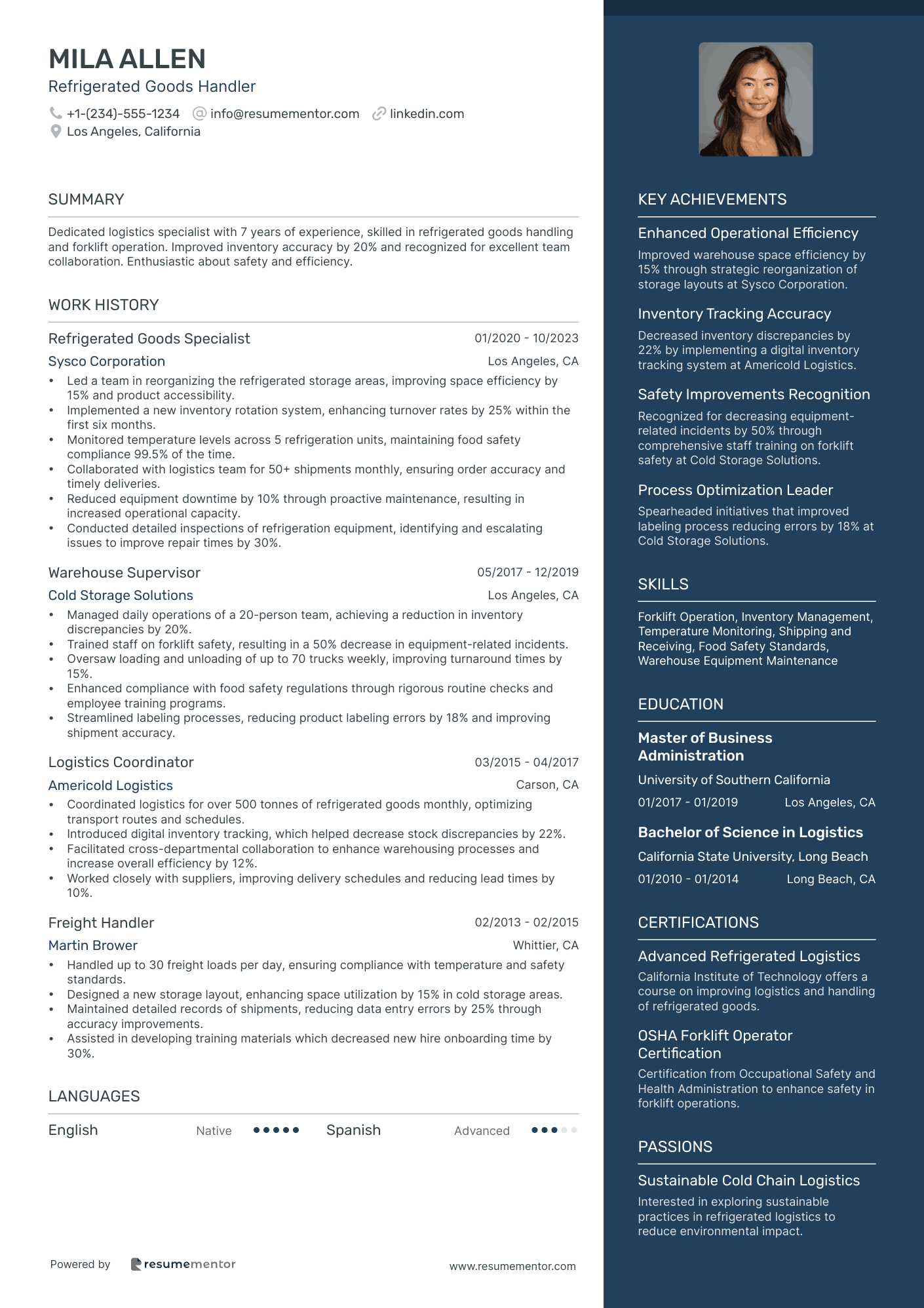 Refrigerated Goods Handler