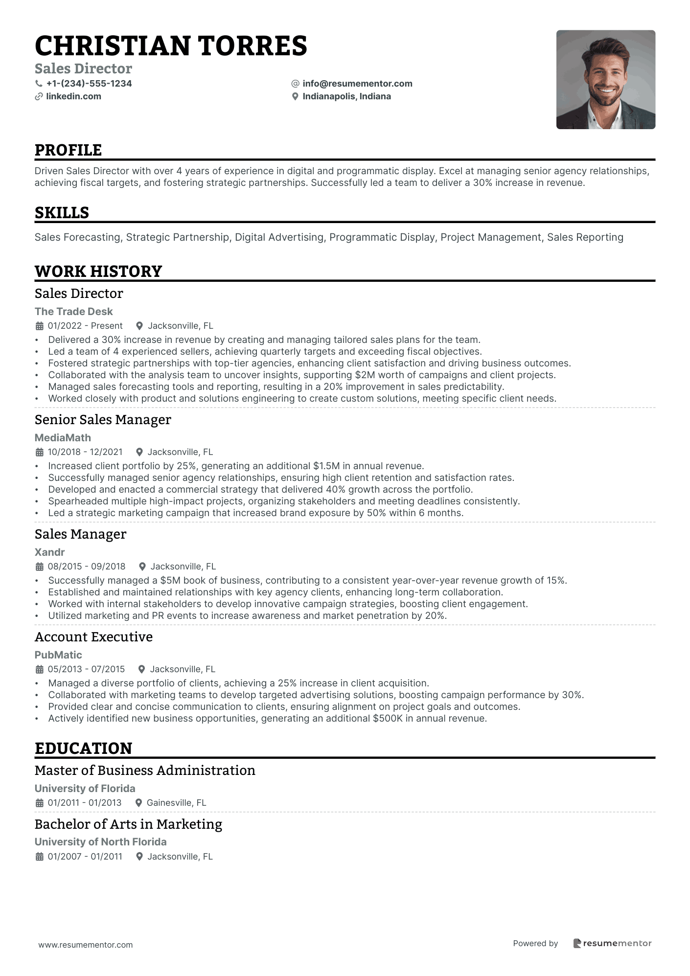 Resume Example Image