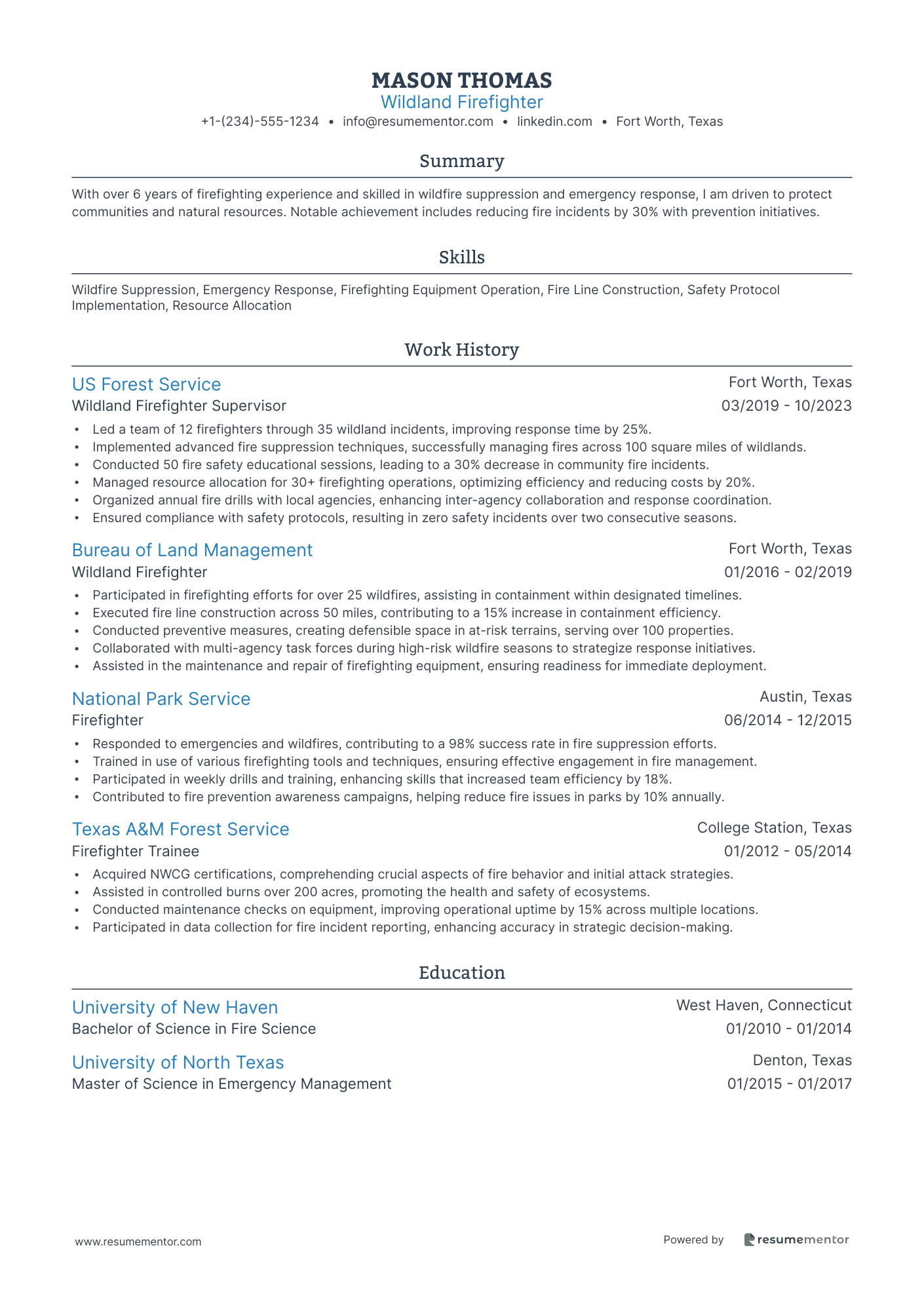 Firefighter Resume Examples - Free to Edit ATS-Friendly PDF - 2025, image size:1410x1995