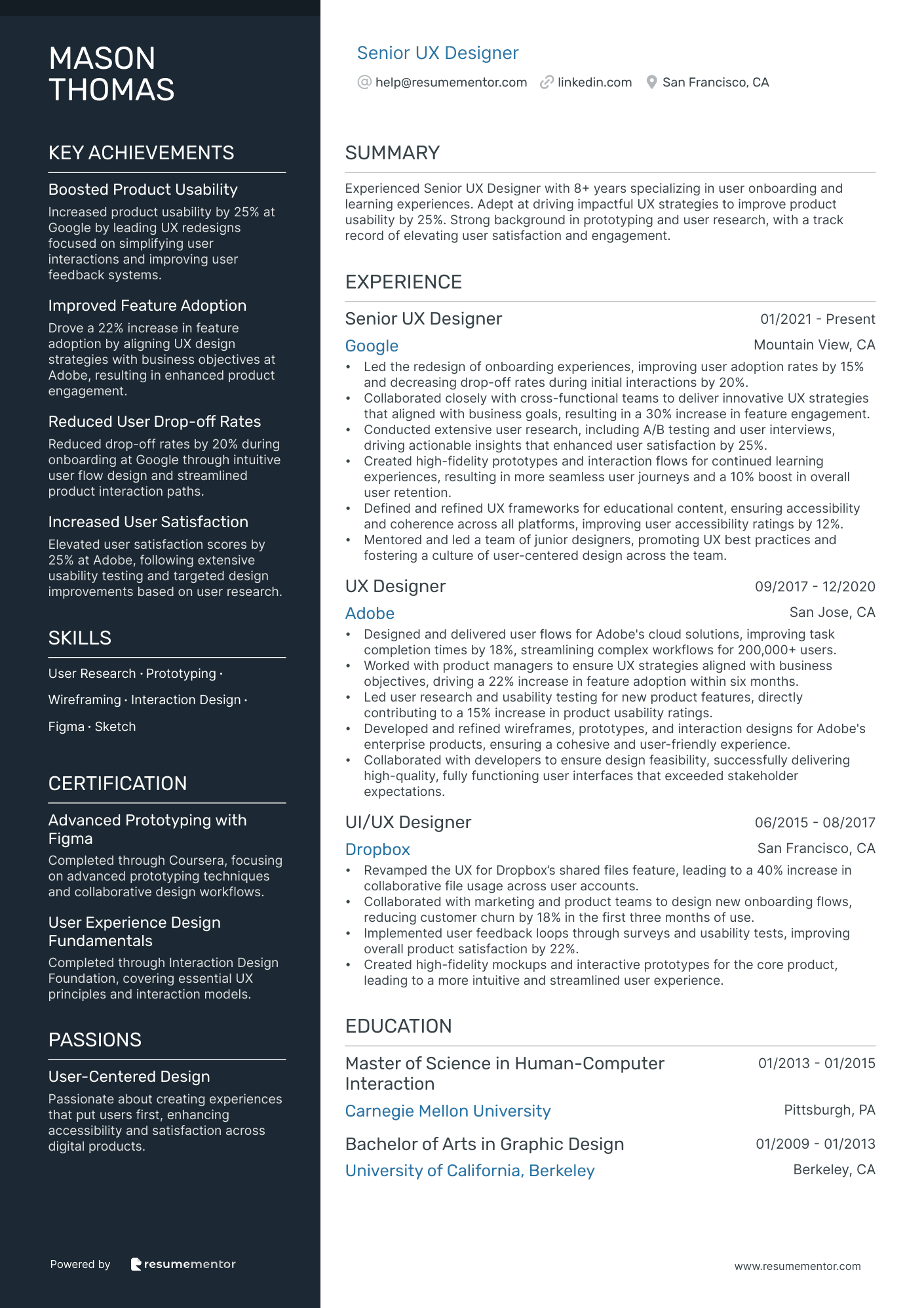 Resume Example Image