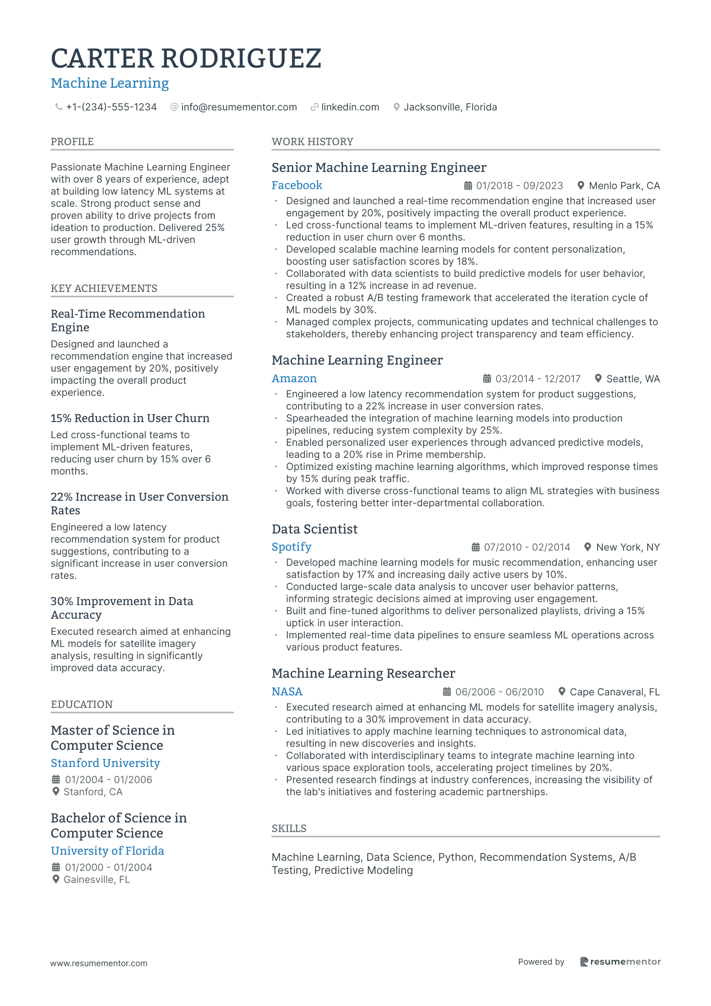 Resume Example Image