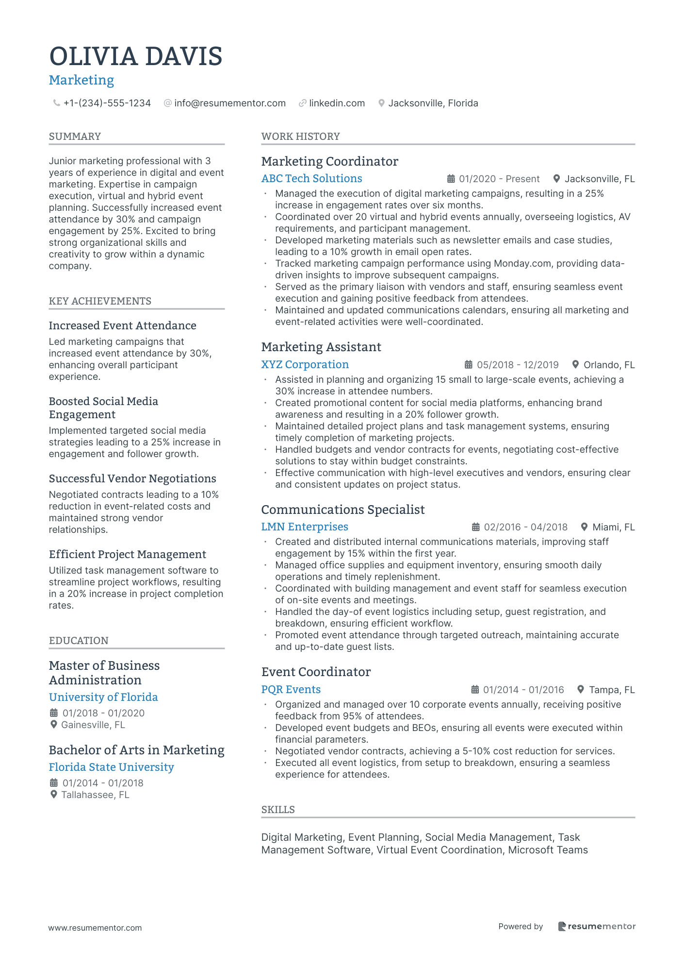 Resume Example Image