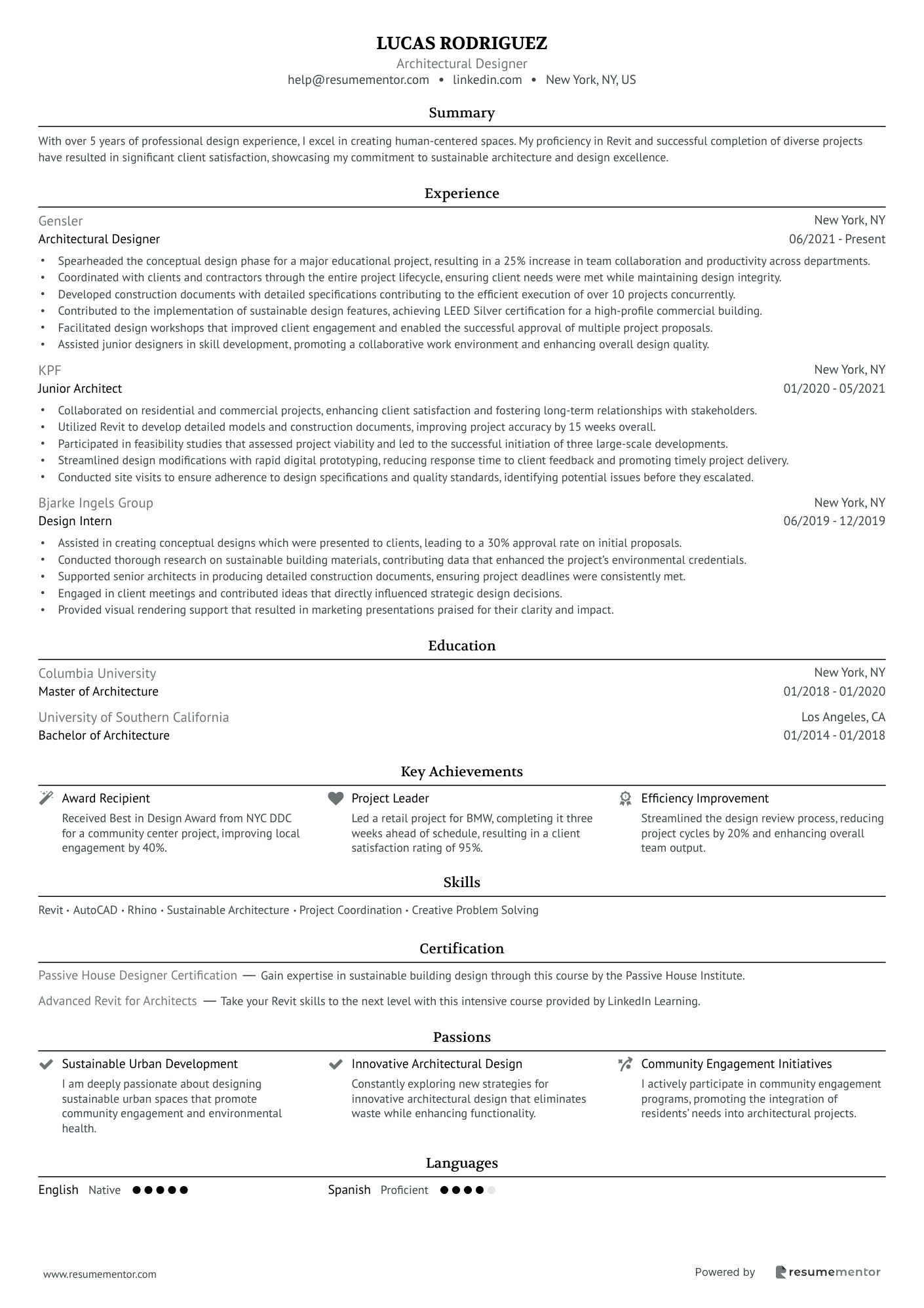 Resume Example Image