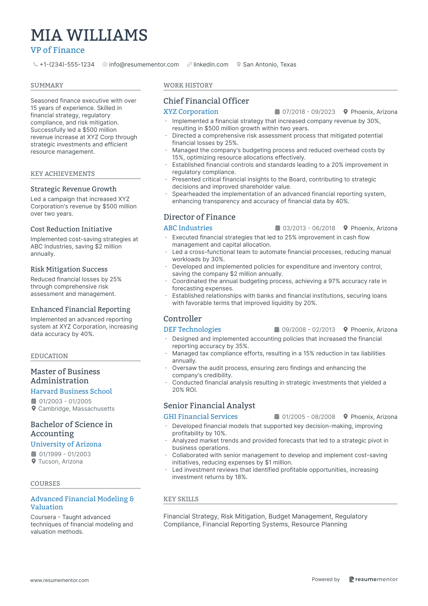 Resume Example Image