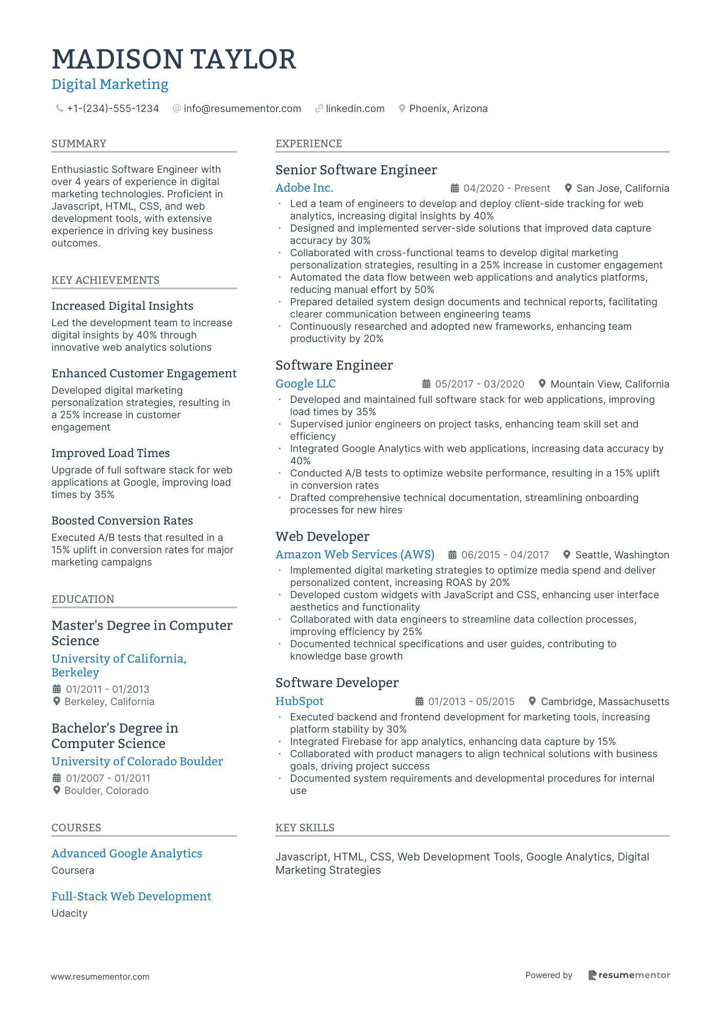 Resume Example Image