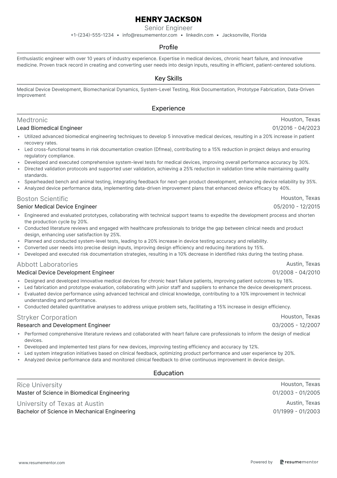 Resume Example Image