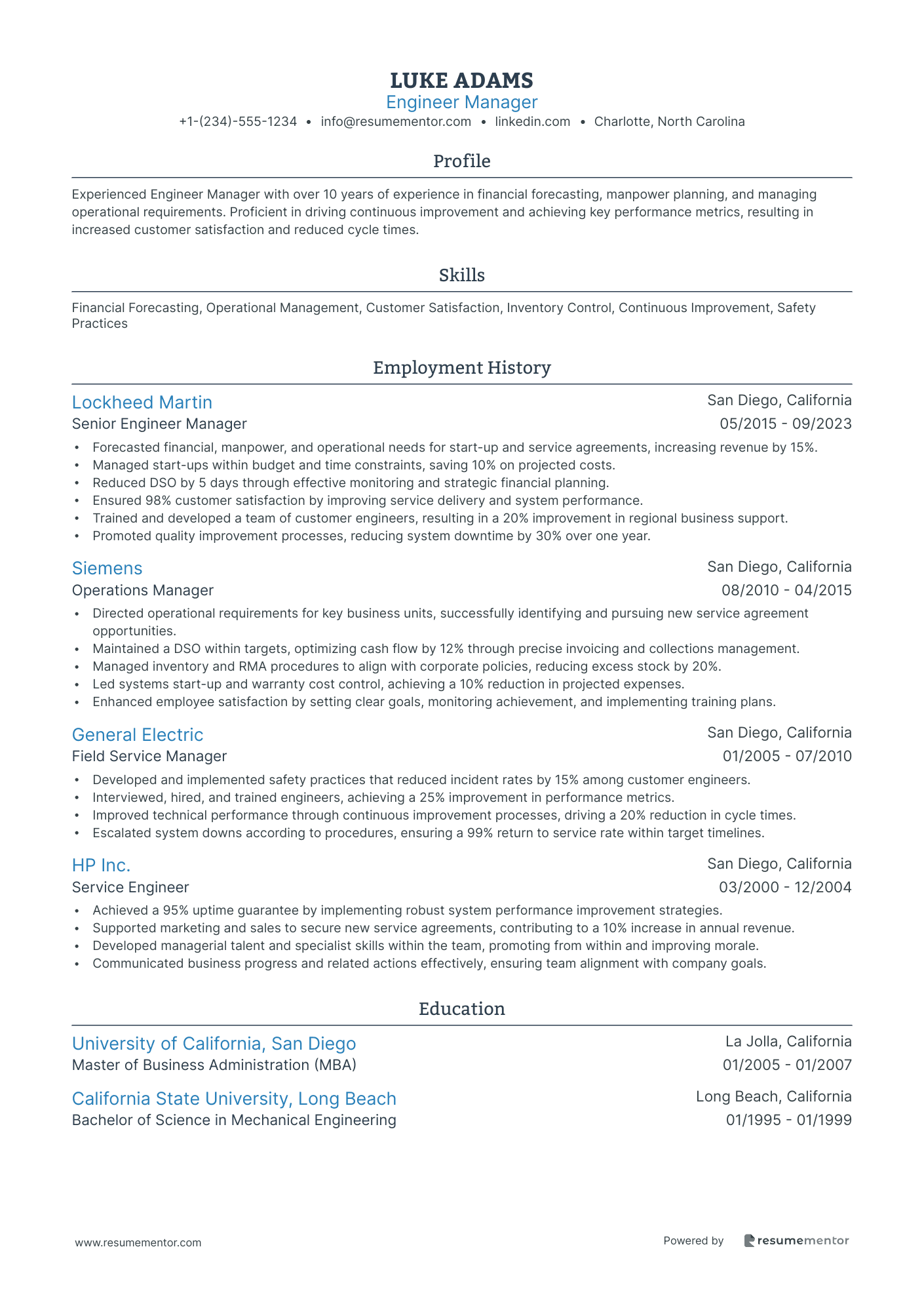 Resume Example Image