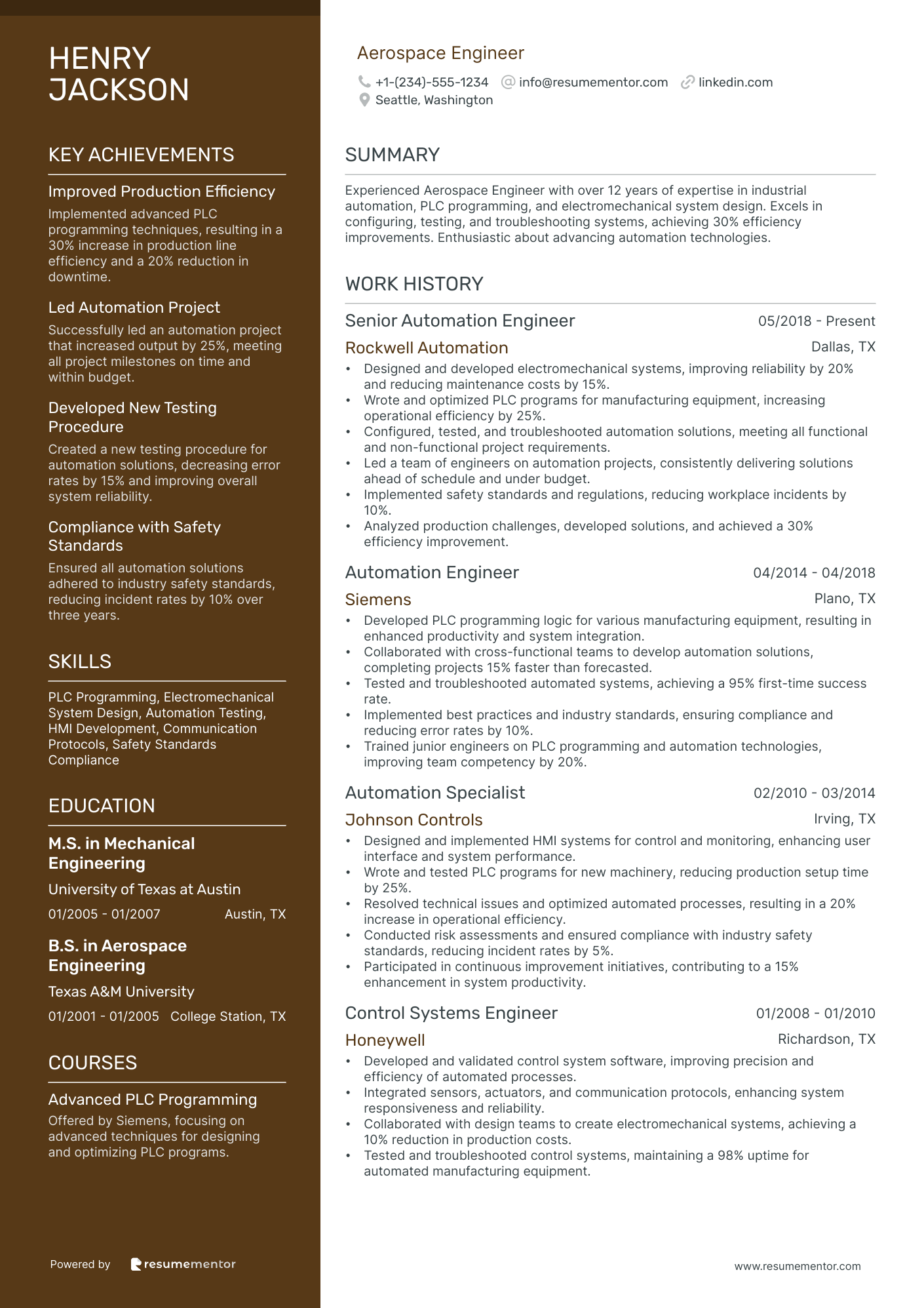 Resume Example Image