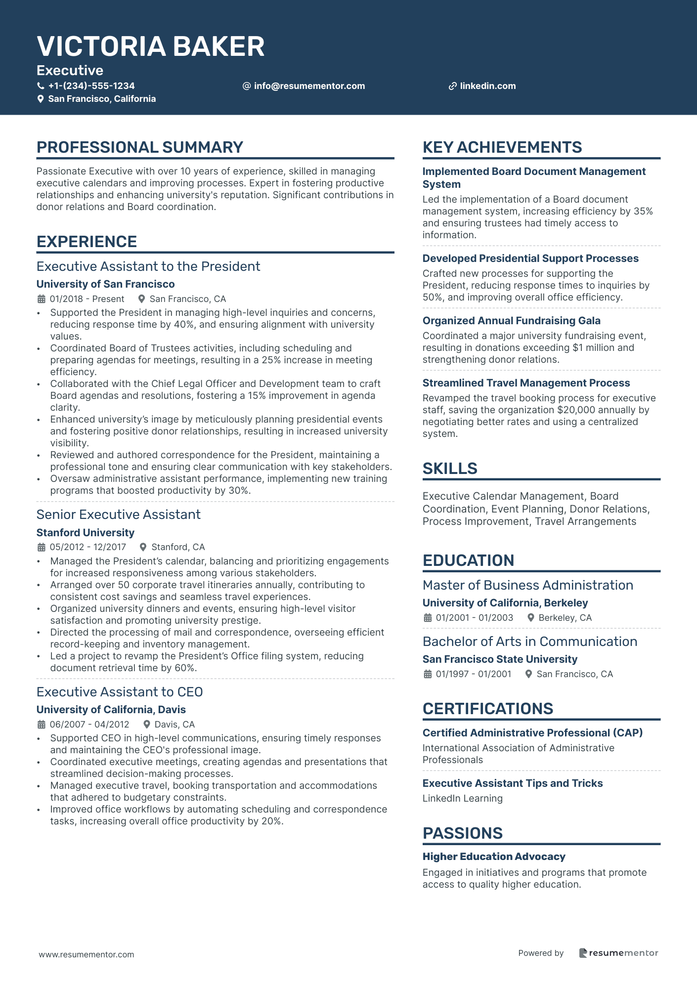 Resume Example Image