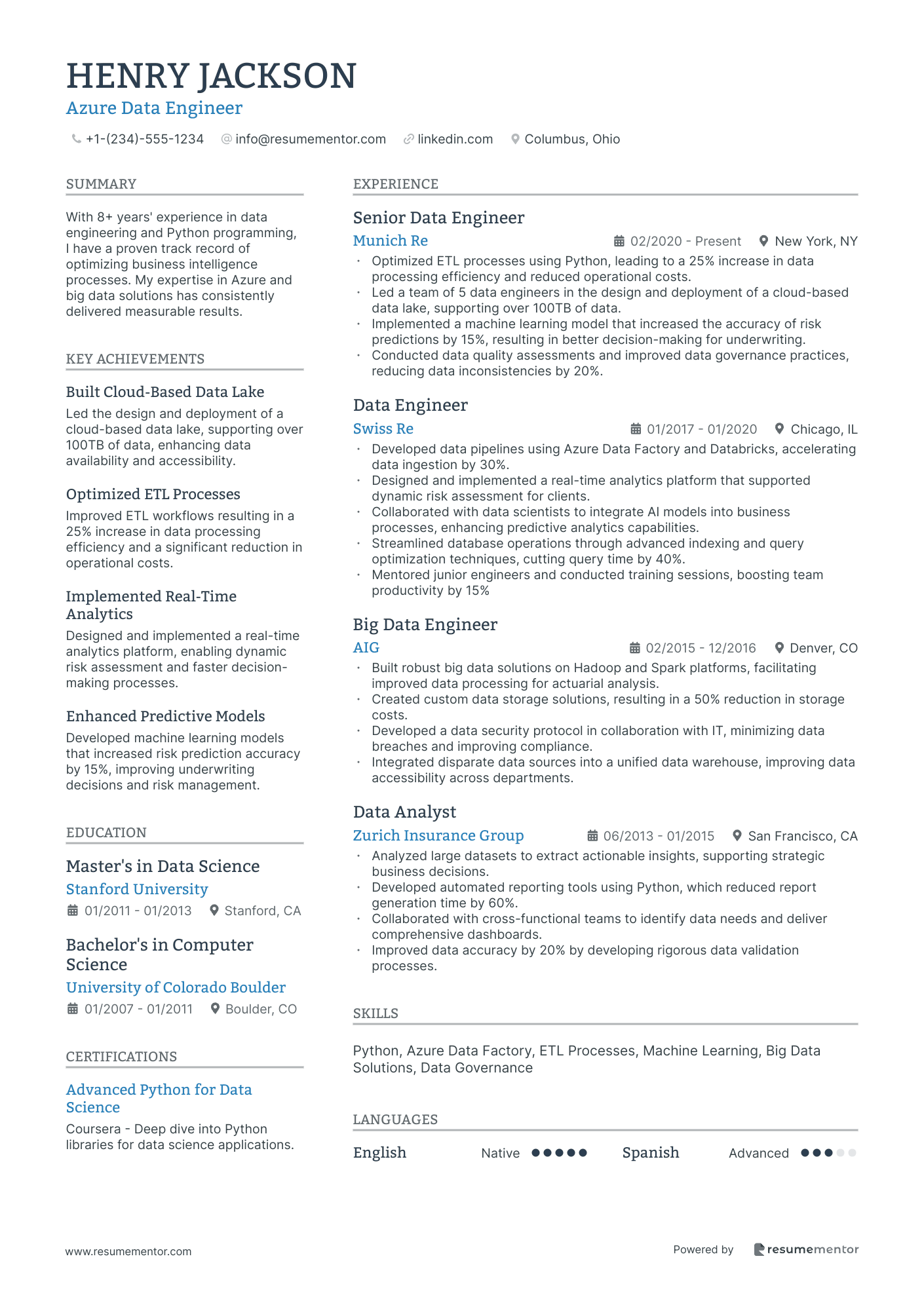 Resume Example Image