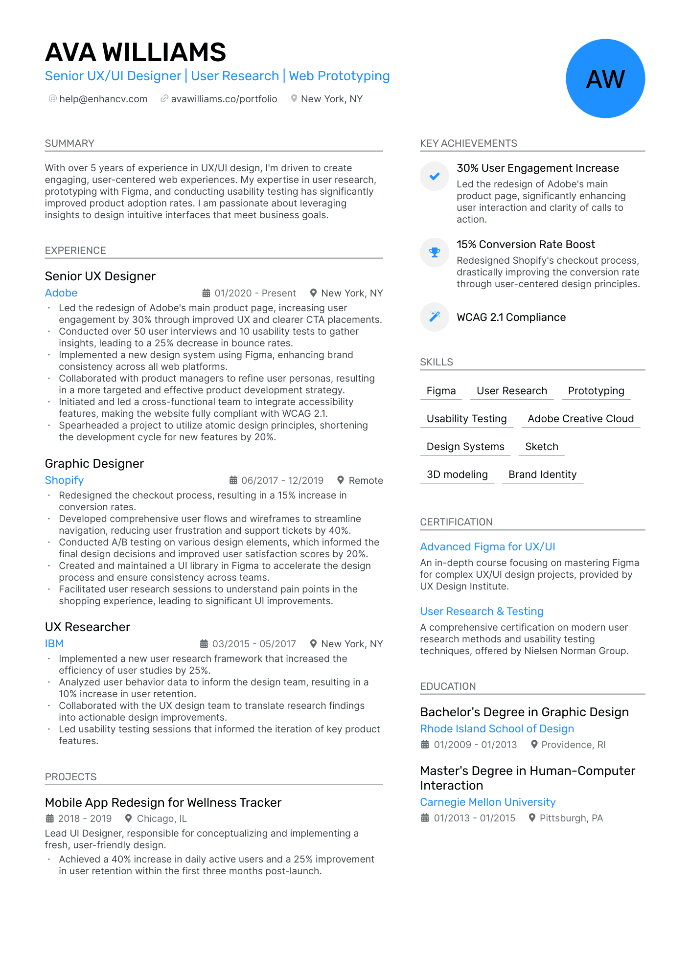 Resume Example Image