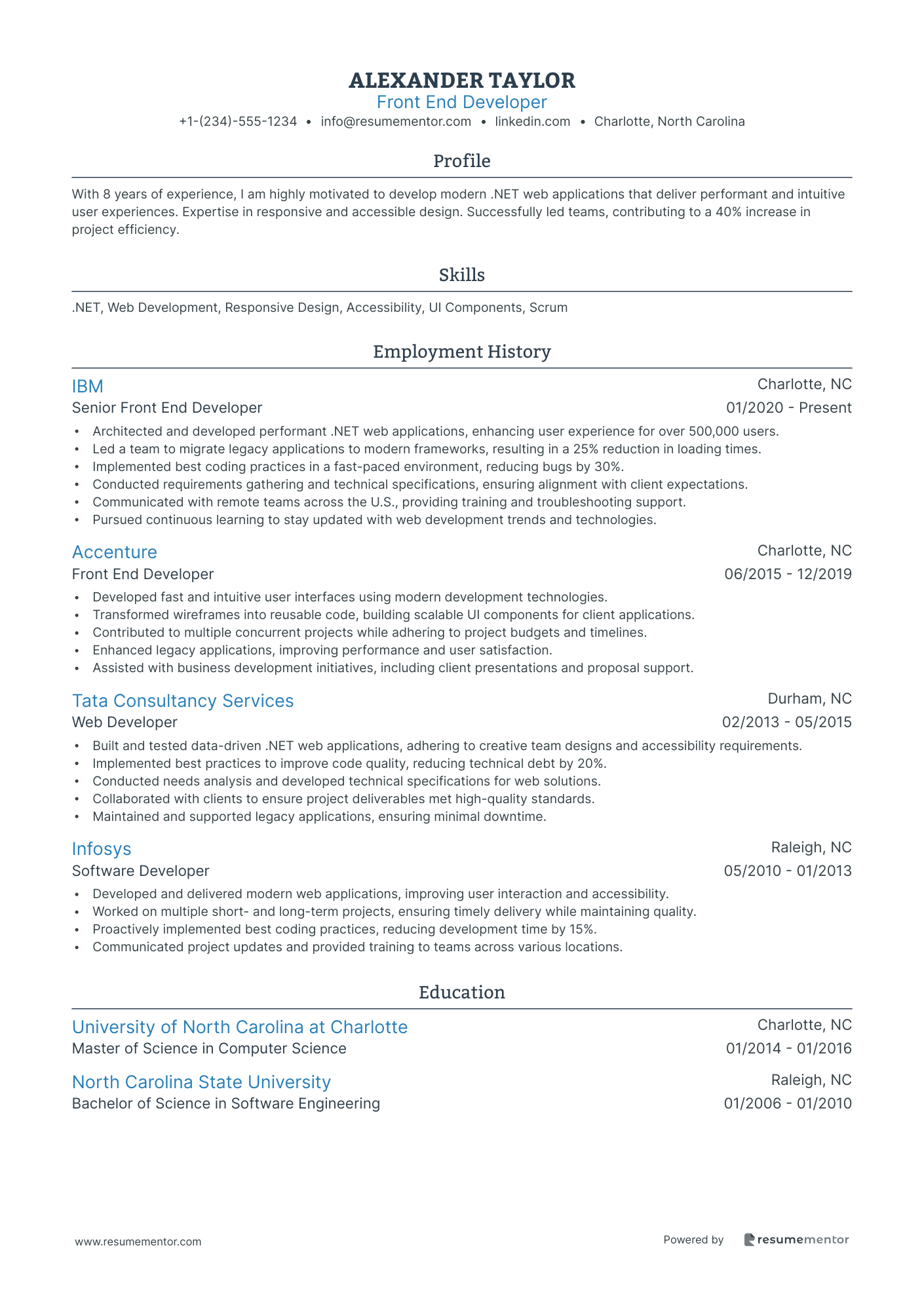 Resume Example Image