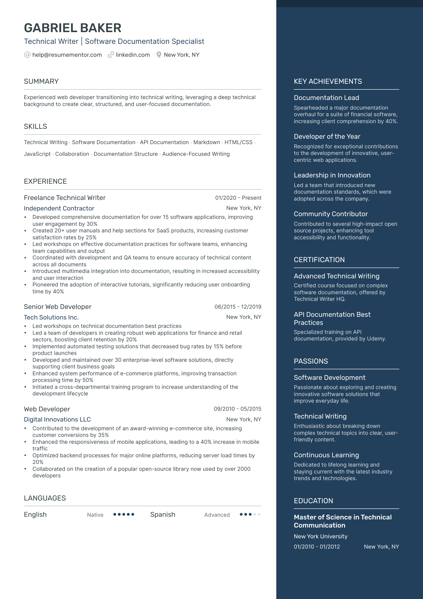 Resume Example Image