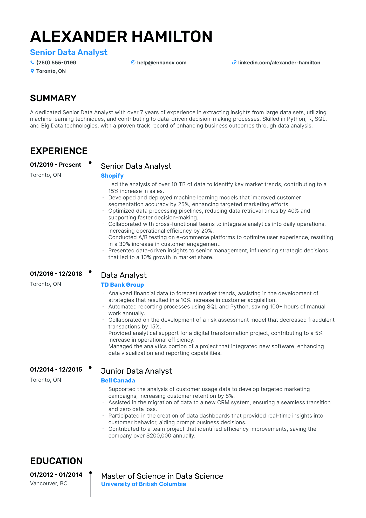 Resume Example Image