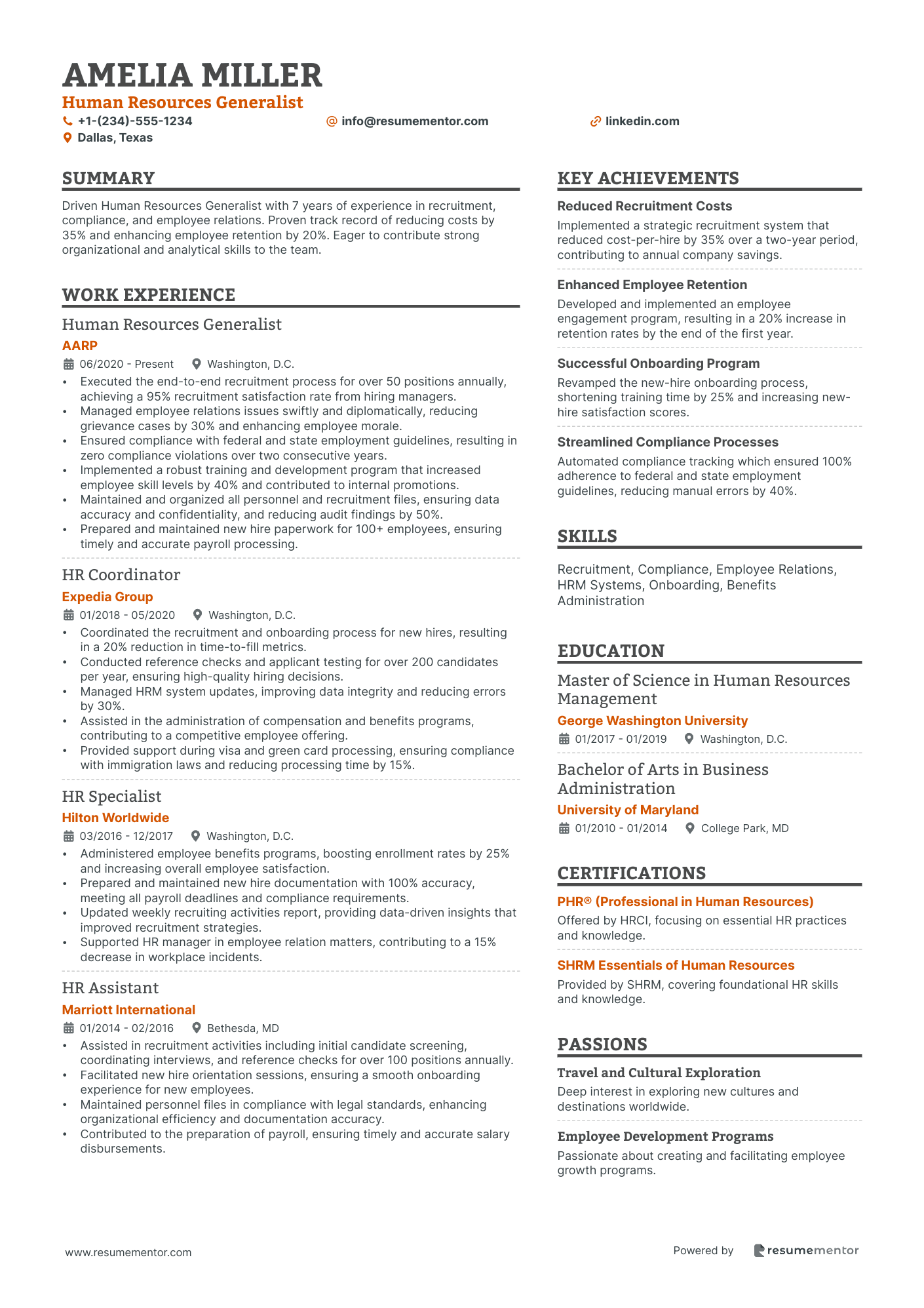 Resume Example Image