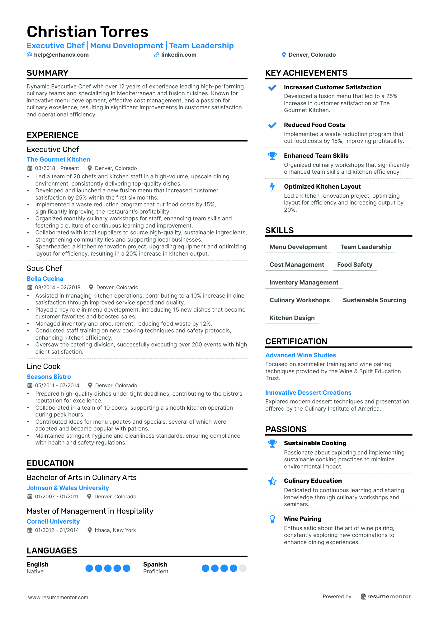 Resume Example Image