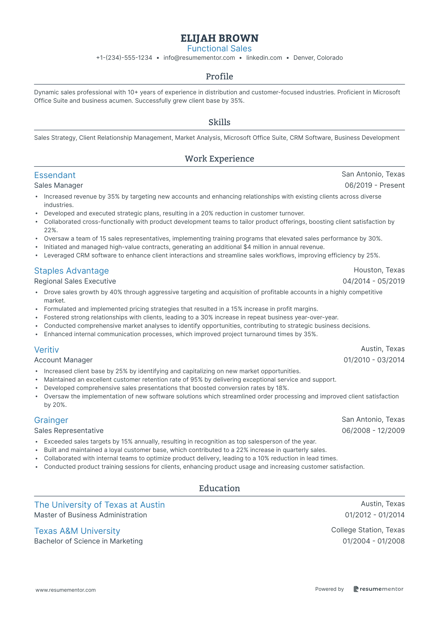 Resume Example Image