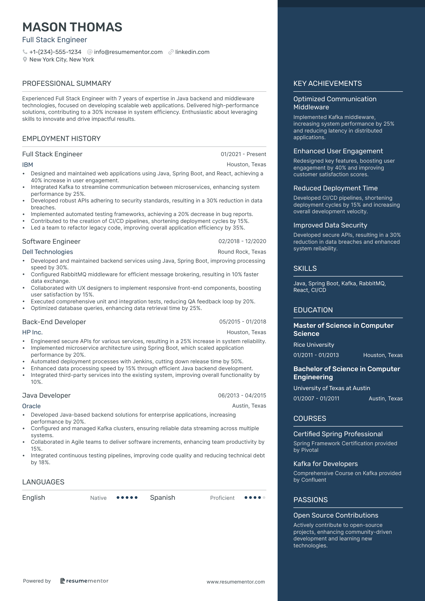 Resume Example Image