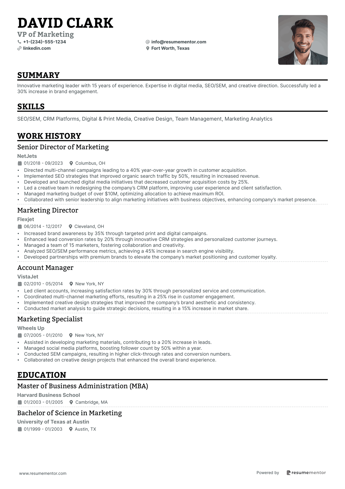 Resume Example Image